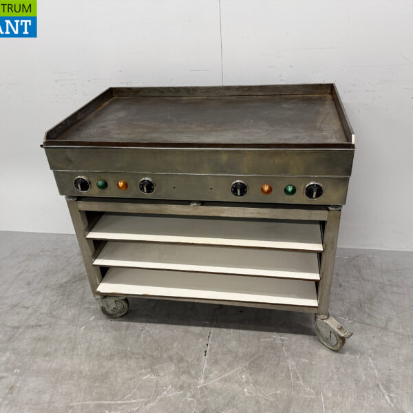 Edelstahl Adieu Backblech auf fahrbarem Untergestell 102 cm 400V Horeca