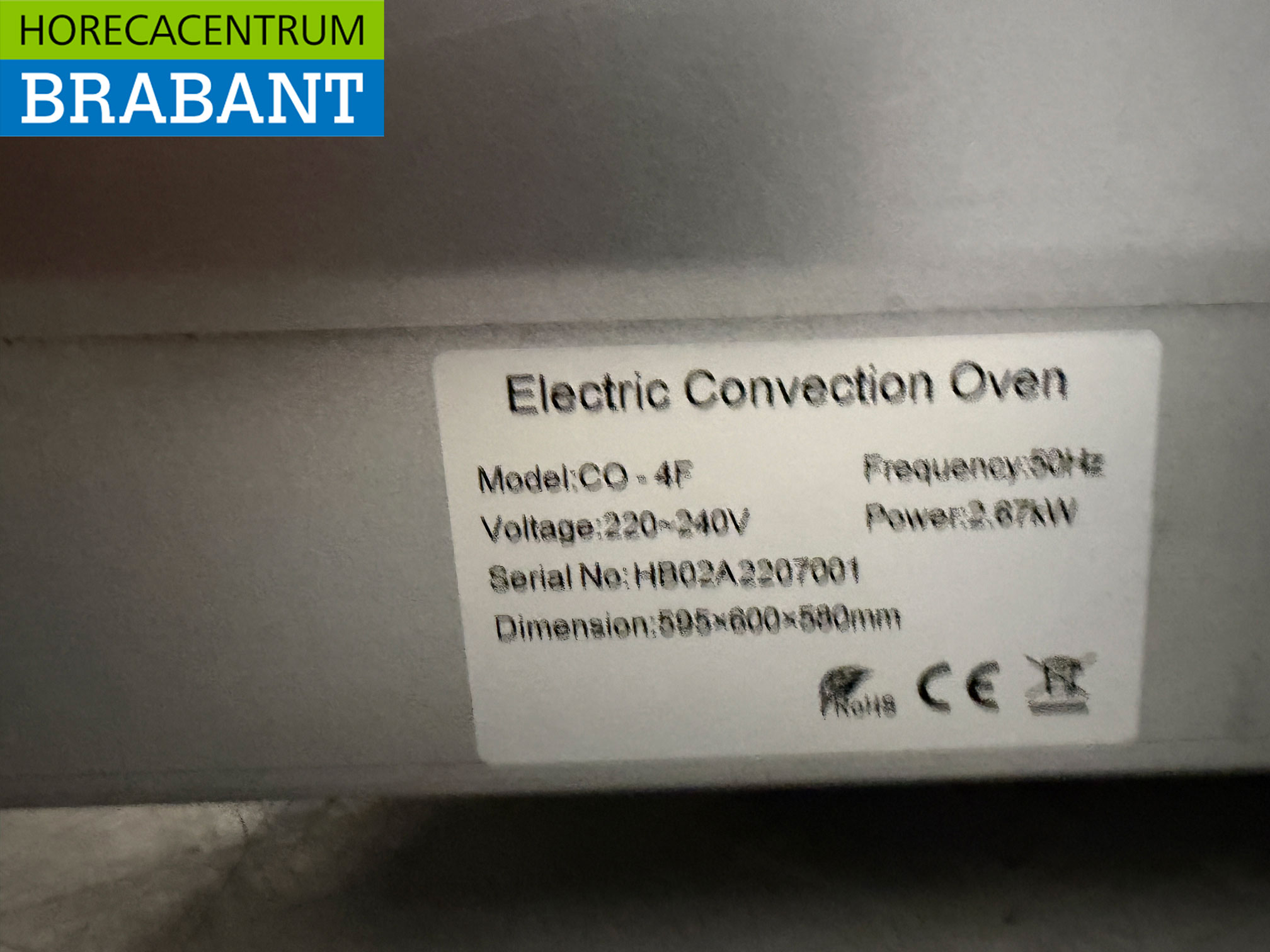 Edelstahl HCB Konvektionsofen Heißluftofen 4 x 43/32 cm 230V Horeca – Bild 5