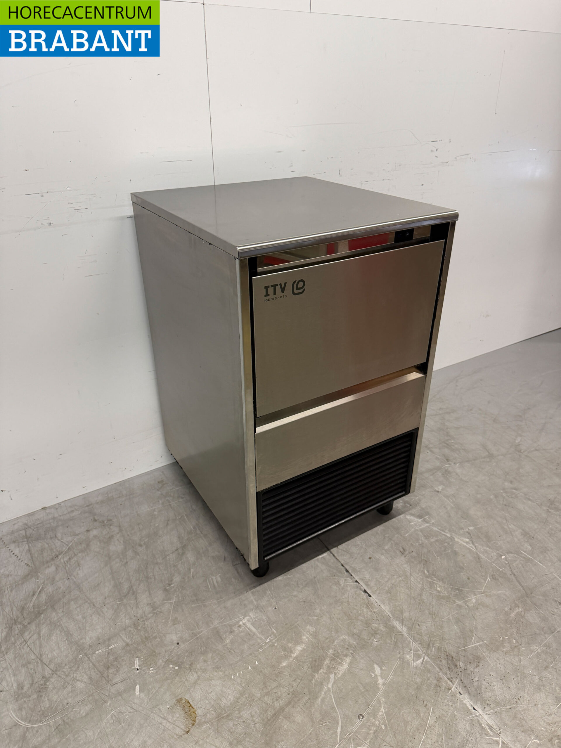 Edelstahl ITV Eiswürfelmaschine 55 kg pro Tag 25 kg Bunker 230V Horeca – Bild 3