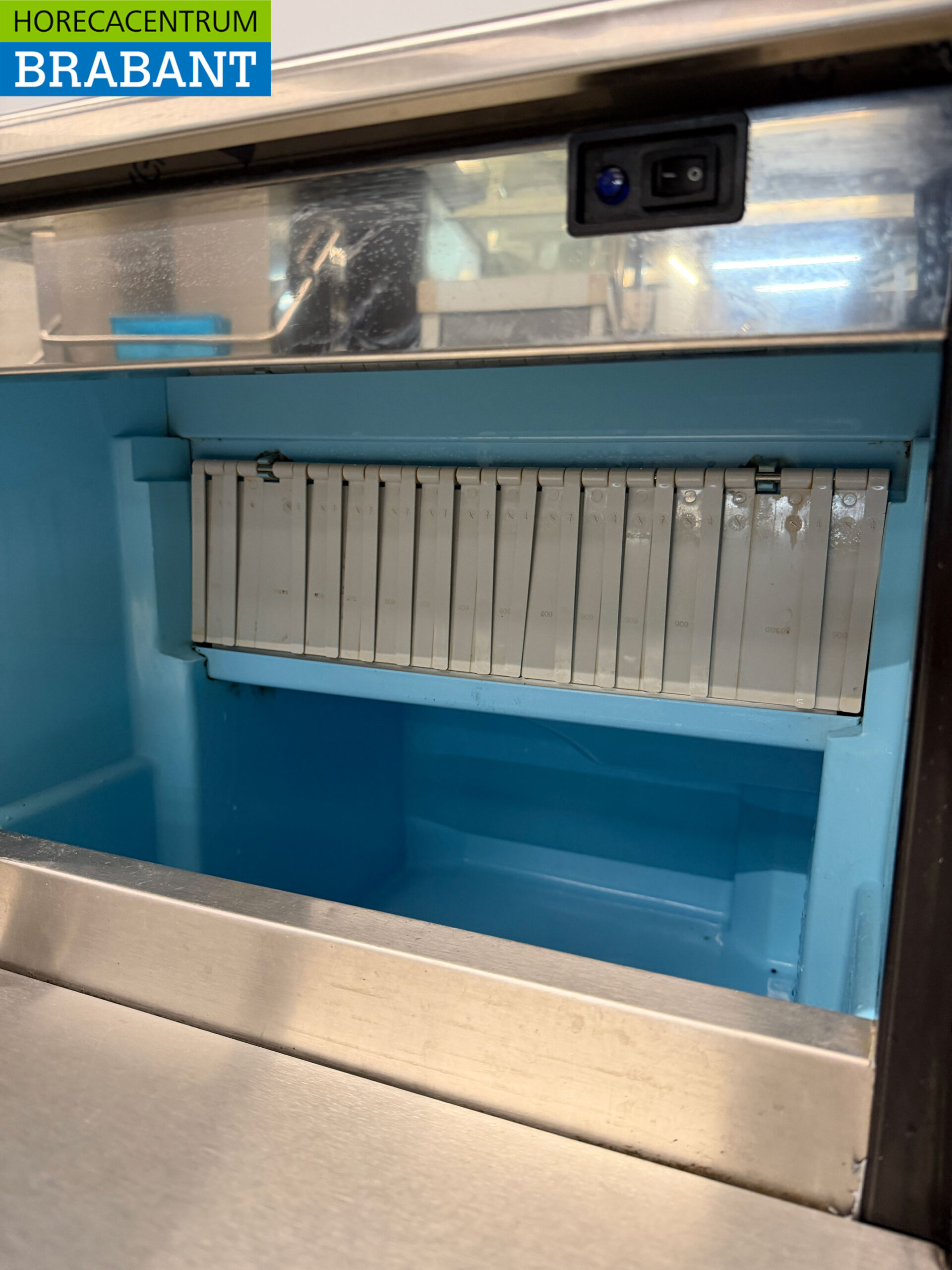 Edelstahl ITV Eiswürfelmaschine 55 kg pro Tag 25 kg Bunker 230V Horeca – Bild 5