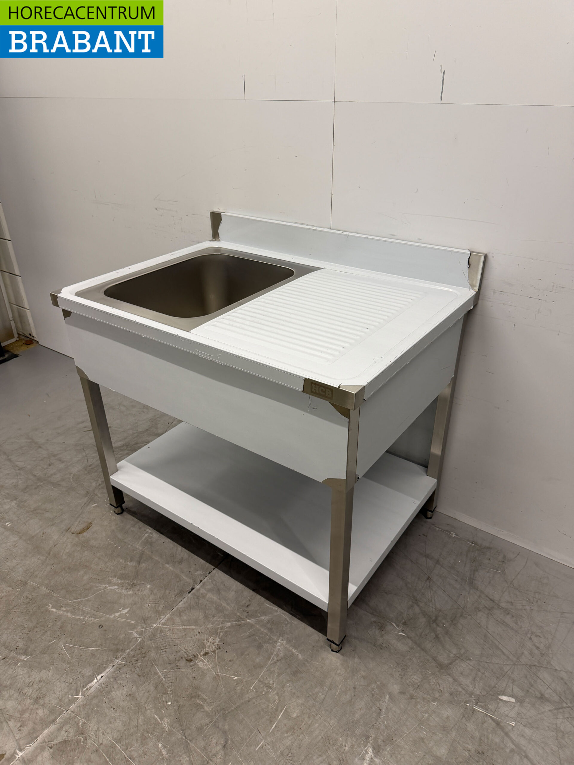 Edelstahlspüle Basic-line Spüle 100 cm Horeca – Bild 2