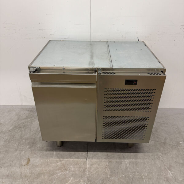 Edelstahl Ilsa Gefrierschrank Werkbank 1 Tür 90,5 cm 230V Horeca