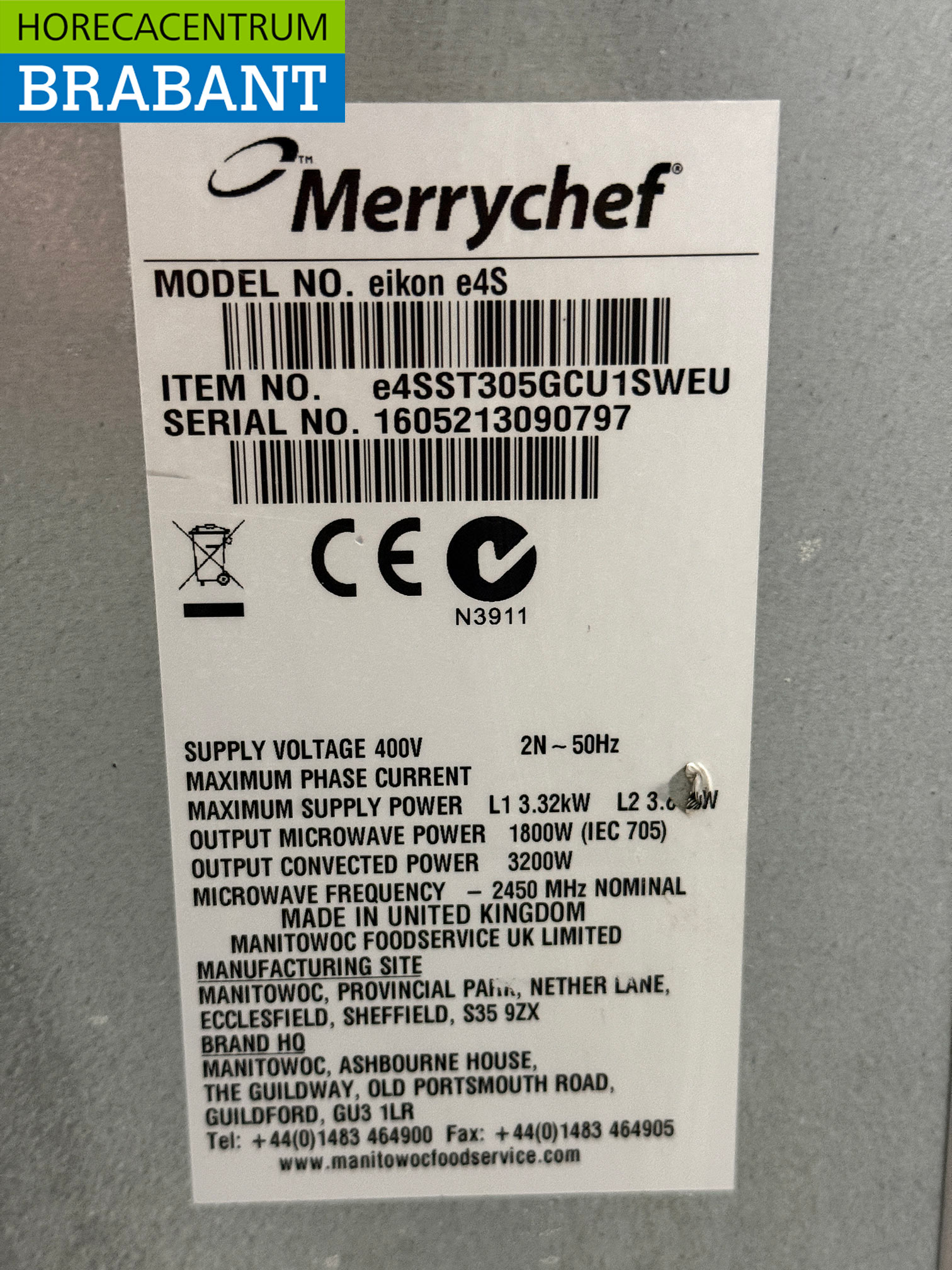 Edelstahl Merrychef eikon e4S HighSpeed Mikrowelle 400V Catering – Bild 5