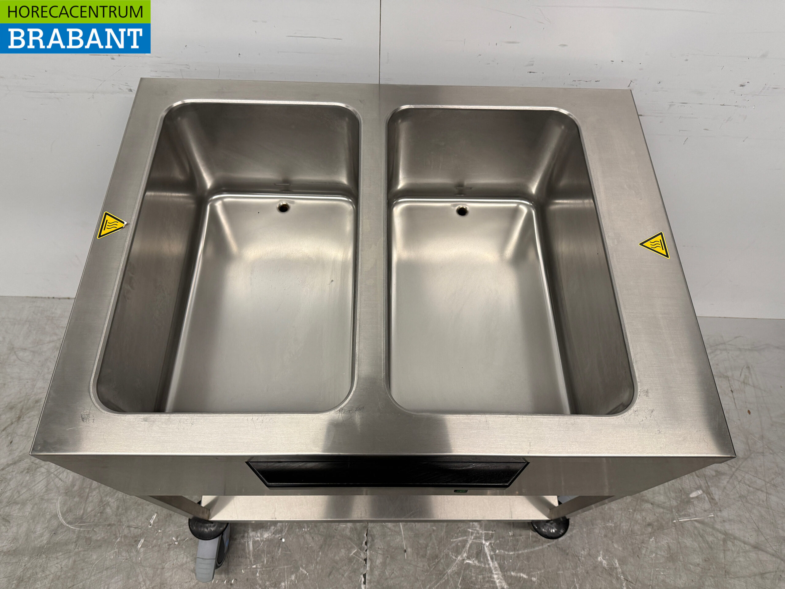 Hupfer Mobile Bain Marie Wagen aus Edelstahl 2 x 1/1 GN 230V Horeca – Bild 4