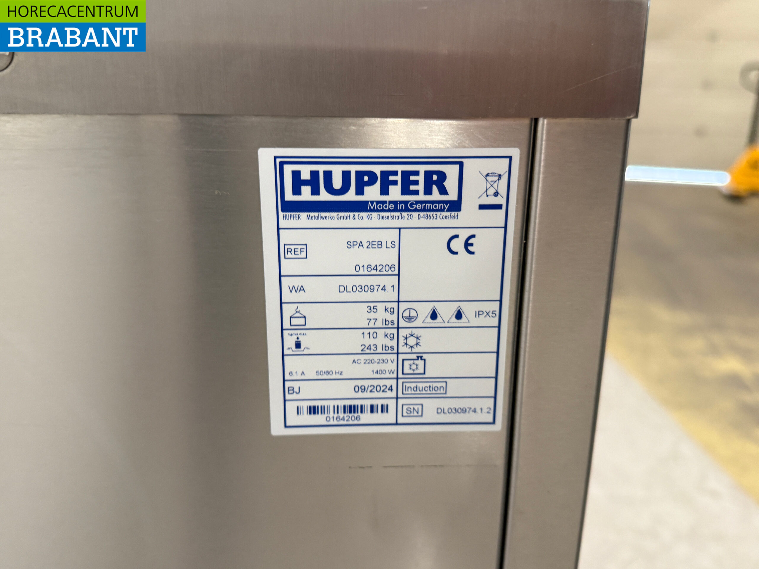 Hupfer Mobile Bain Marie Wagen aus Edelstahl 2 x 1/1 GN 230V Horeca – Bild 5