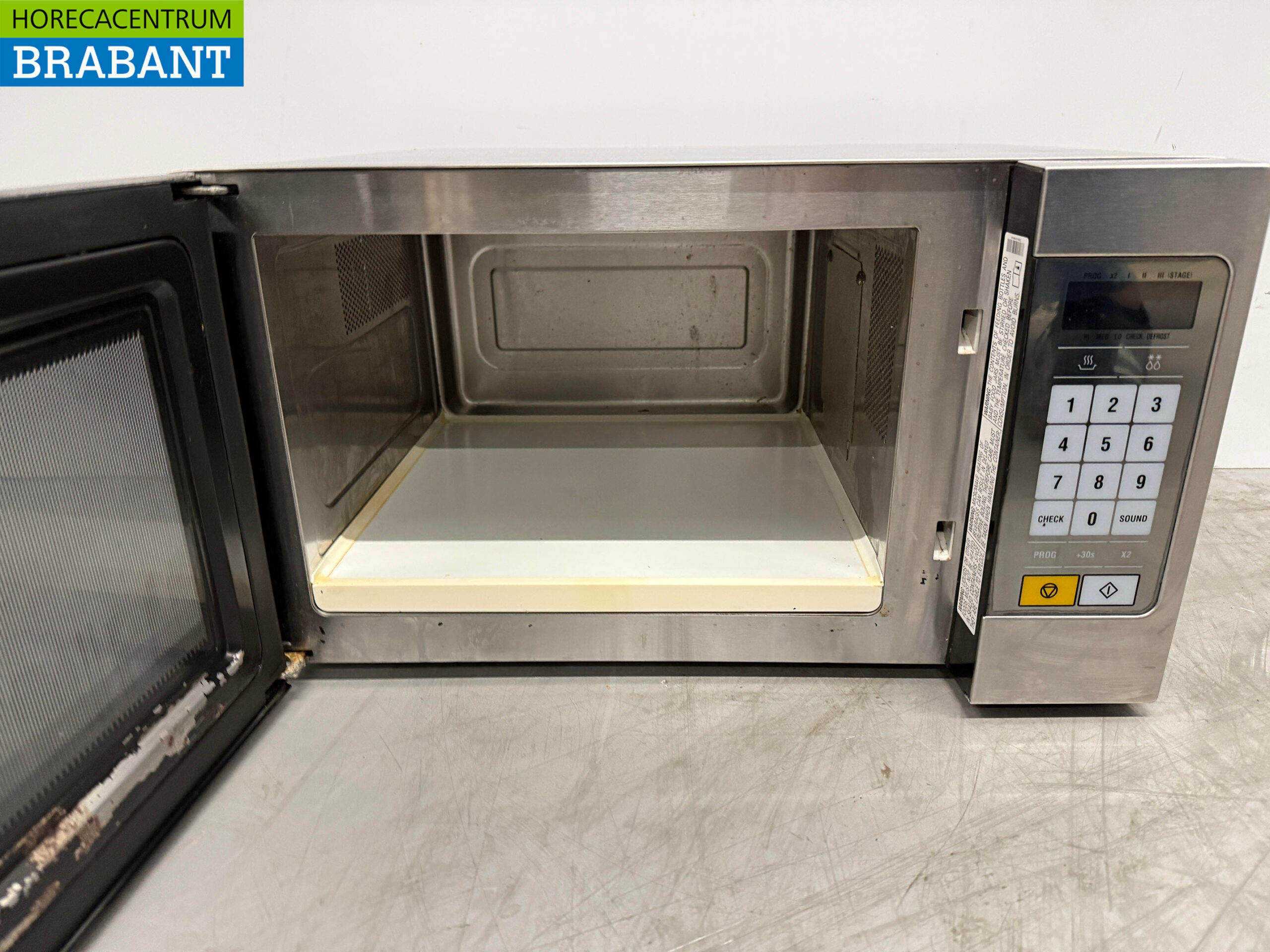 Edelstahl Samsung Mikrowelle 1050 Watt 230V Horeca – Bild 4