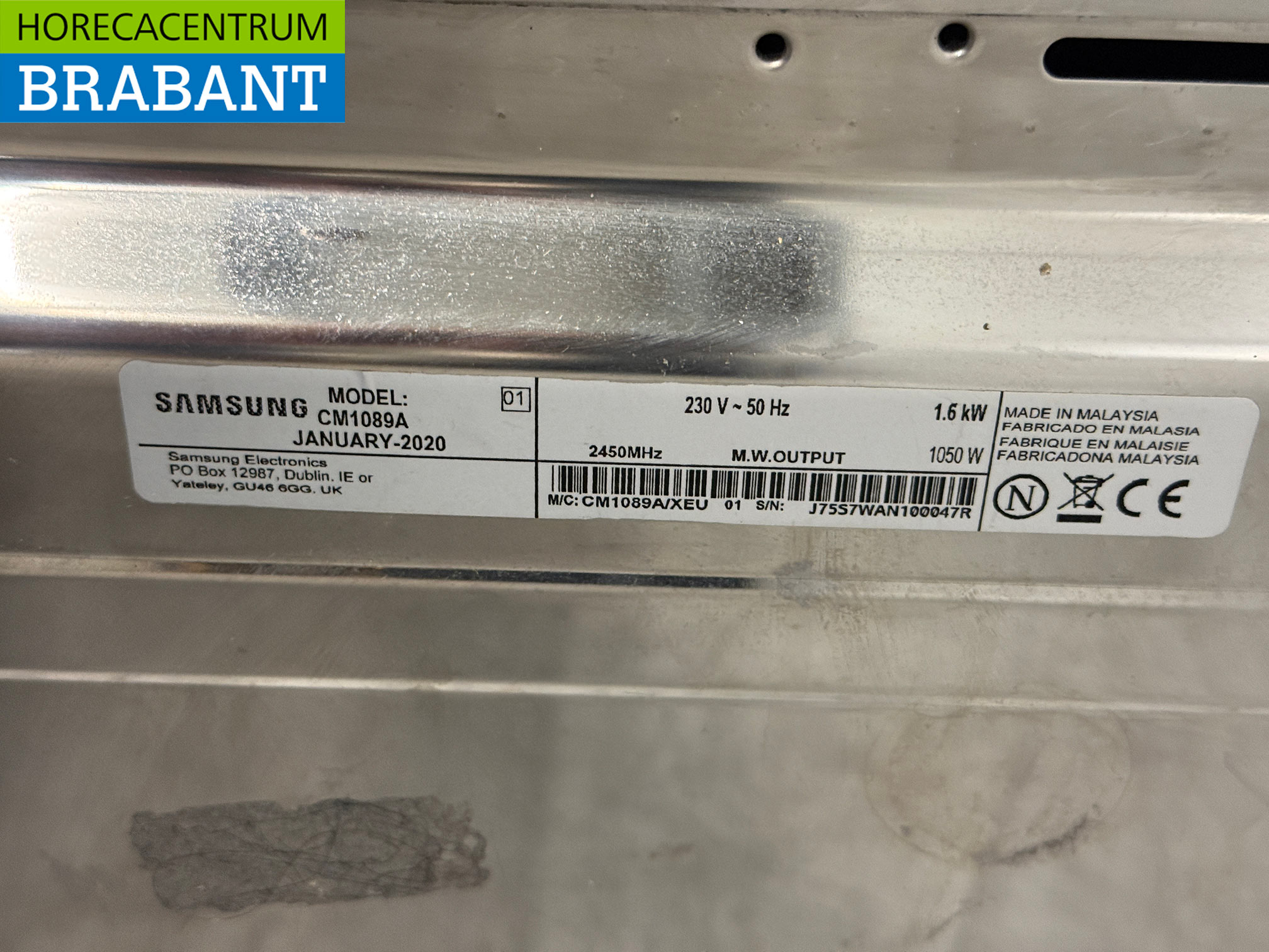 Edelstahl Samsung Mikrowelle 1050 Watt 230V Horeca – Bild 5