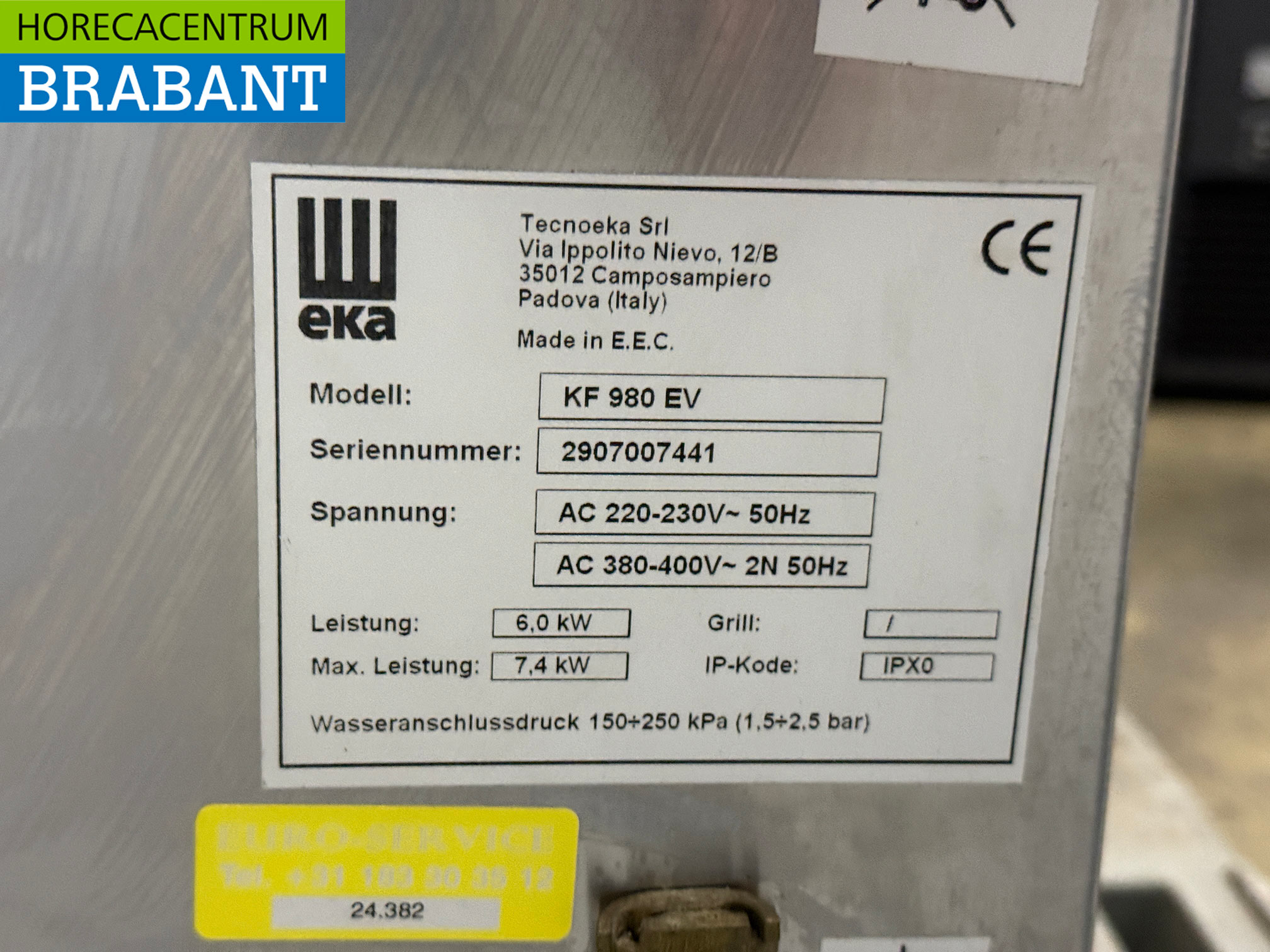 Edelstahl EKA Combisteamer 6 x 1/1 GN 400V Horeca – Bild 6