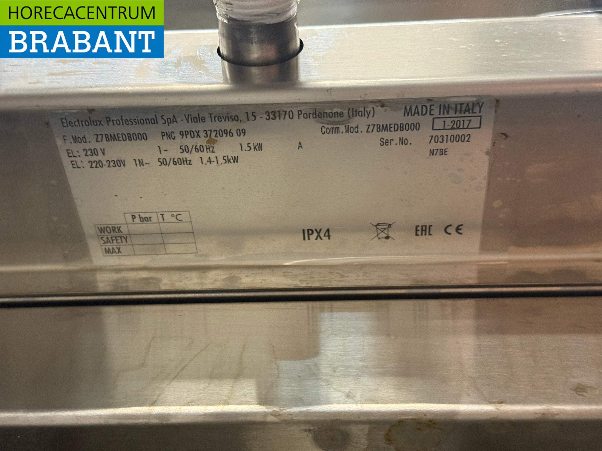 Zanussi 4-Flammen-Herd aus Edelstahl mit Bain Marie 1 x 1/1 GN GAS + 230V Horeca – Bild 6