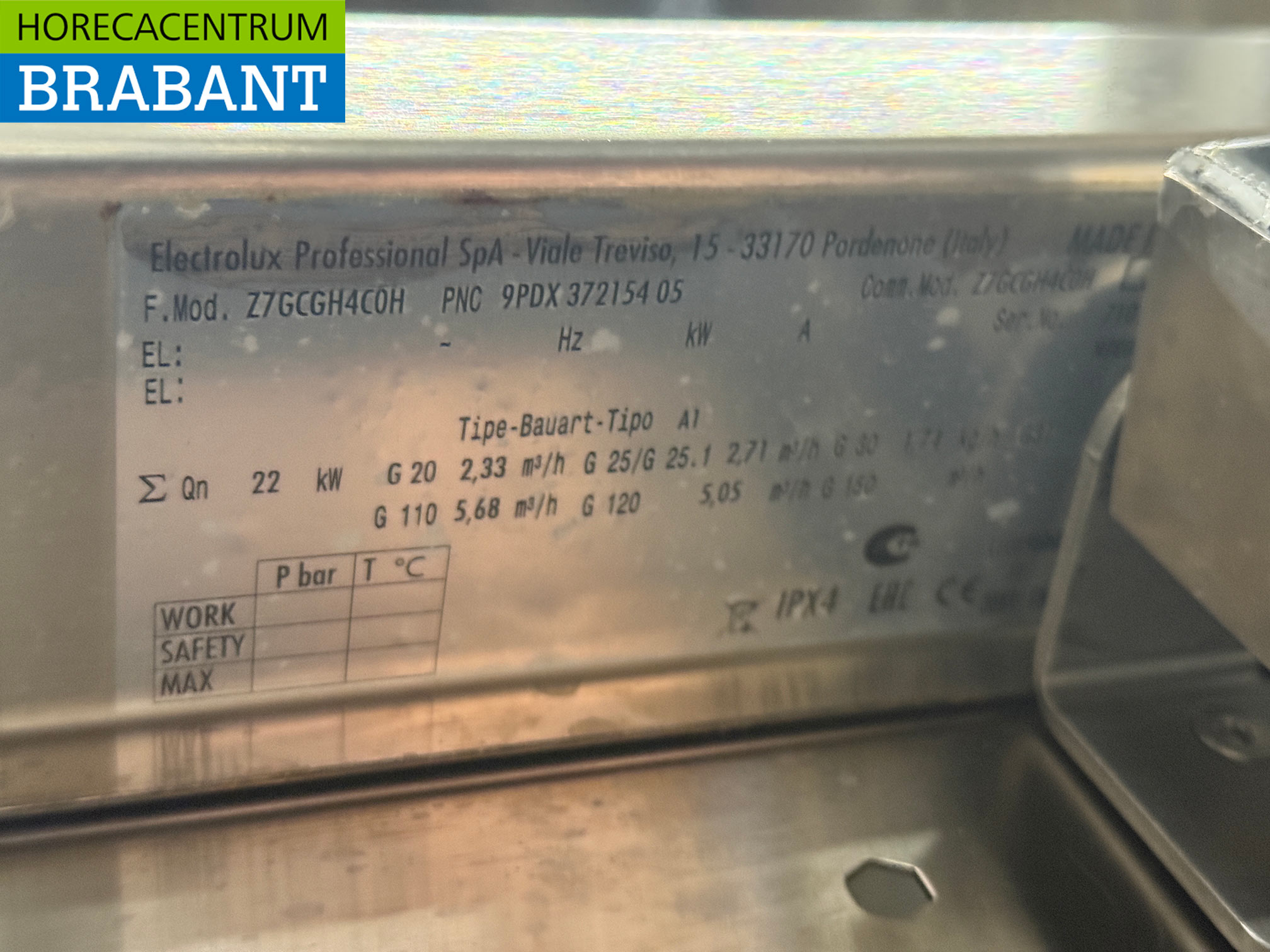 Zanussi 4-Flammen-Herd aus Edelstahl mit Bain Marie 1 x 1/1 GN GAS + 230V Horeca – Bild 7
