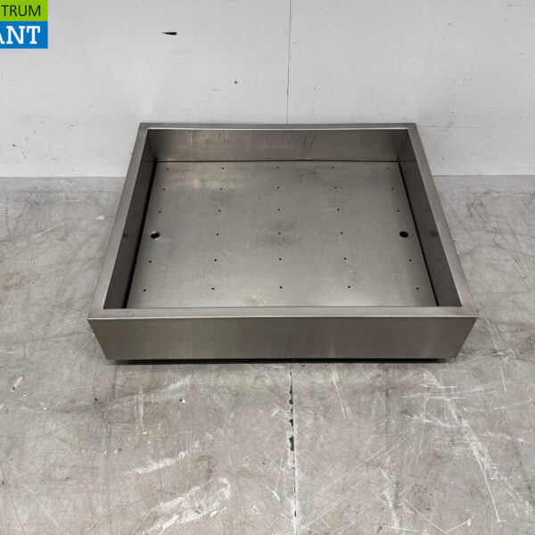 Edelstahl-Eisschale für Crushed Ice Shaved Ice 70 x 60 cm Horeca