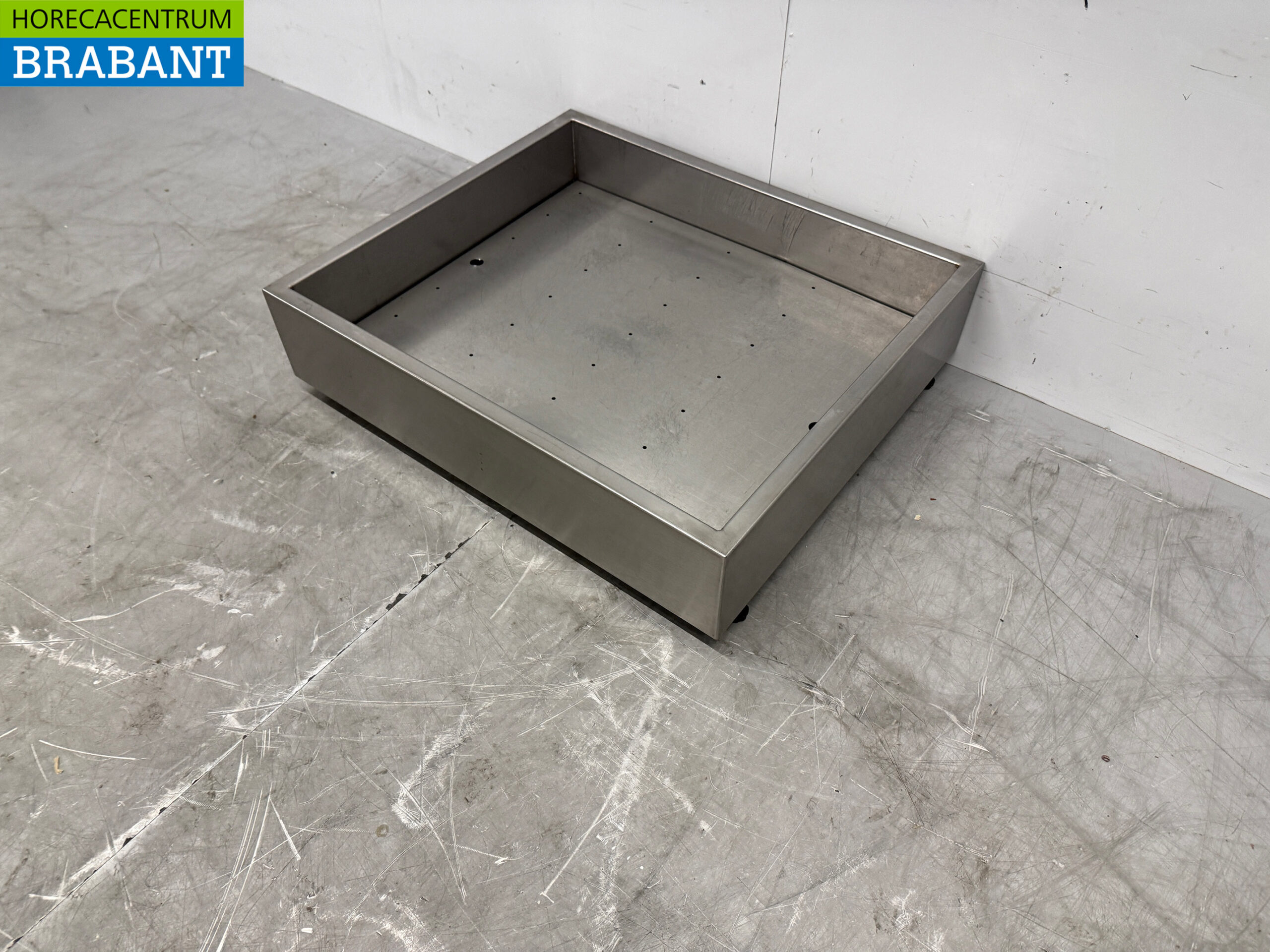 Edelstahl-Eisschale für Crushed Ice Shaved Ice 70 x 60 cm Horeca – Bild 2