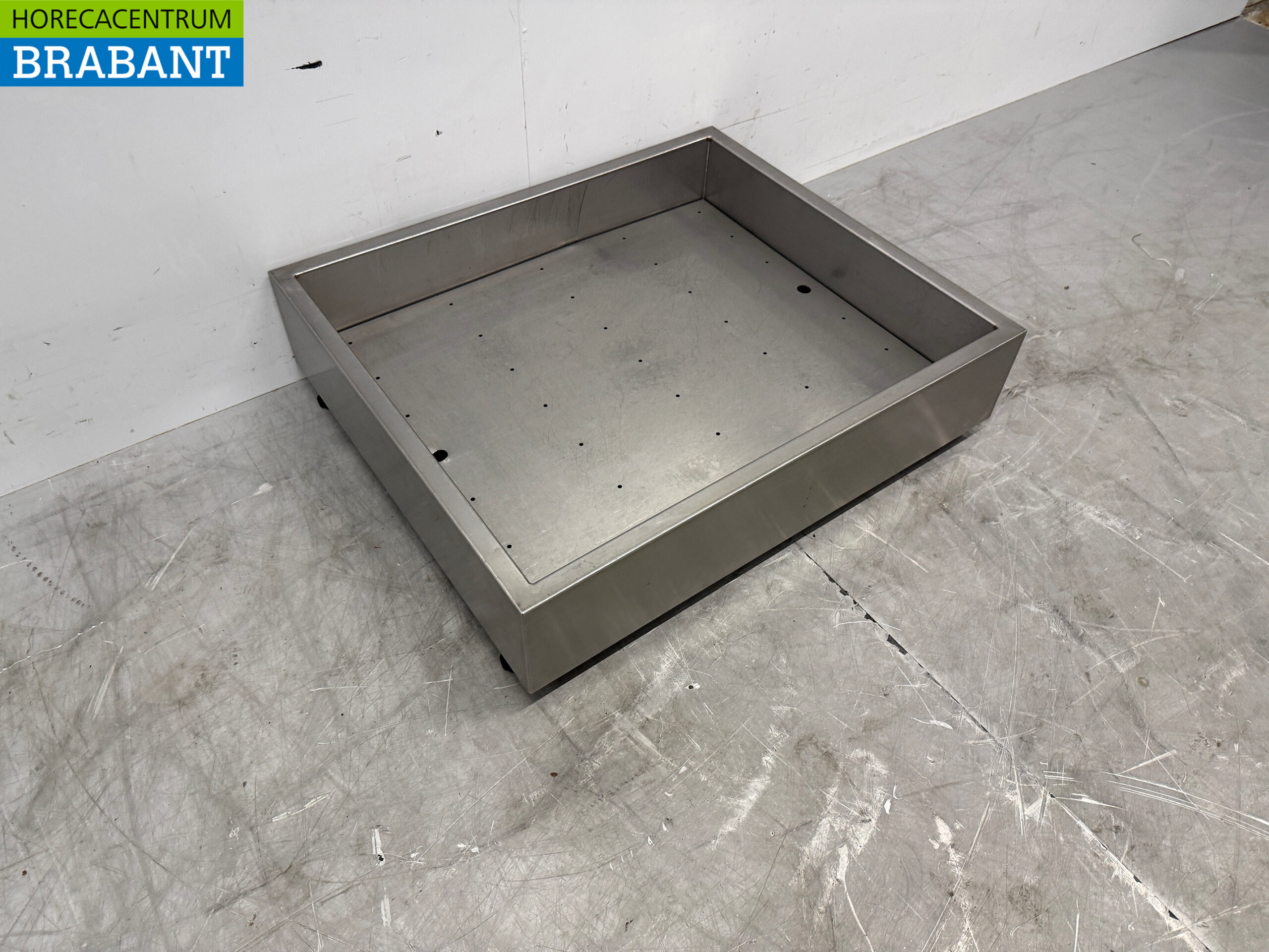 Edelstahl-Eisschale für Crushed Ice Shaved Ice 70 x 60 cm Horeca – Bild 3