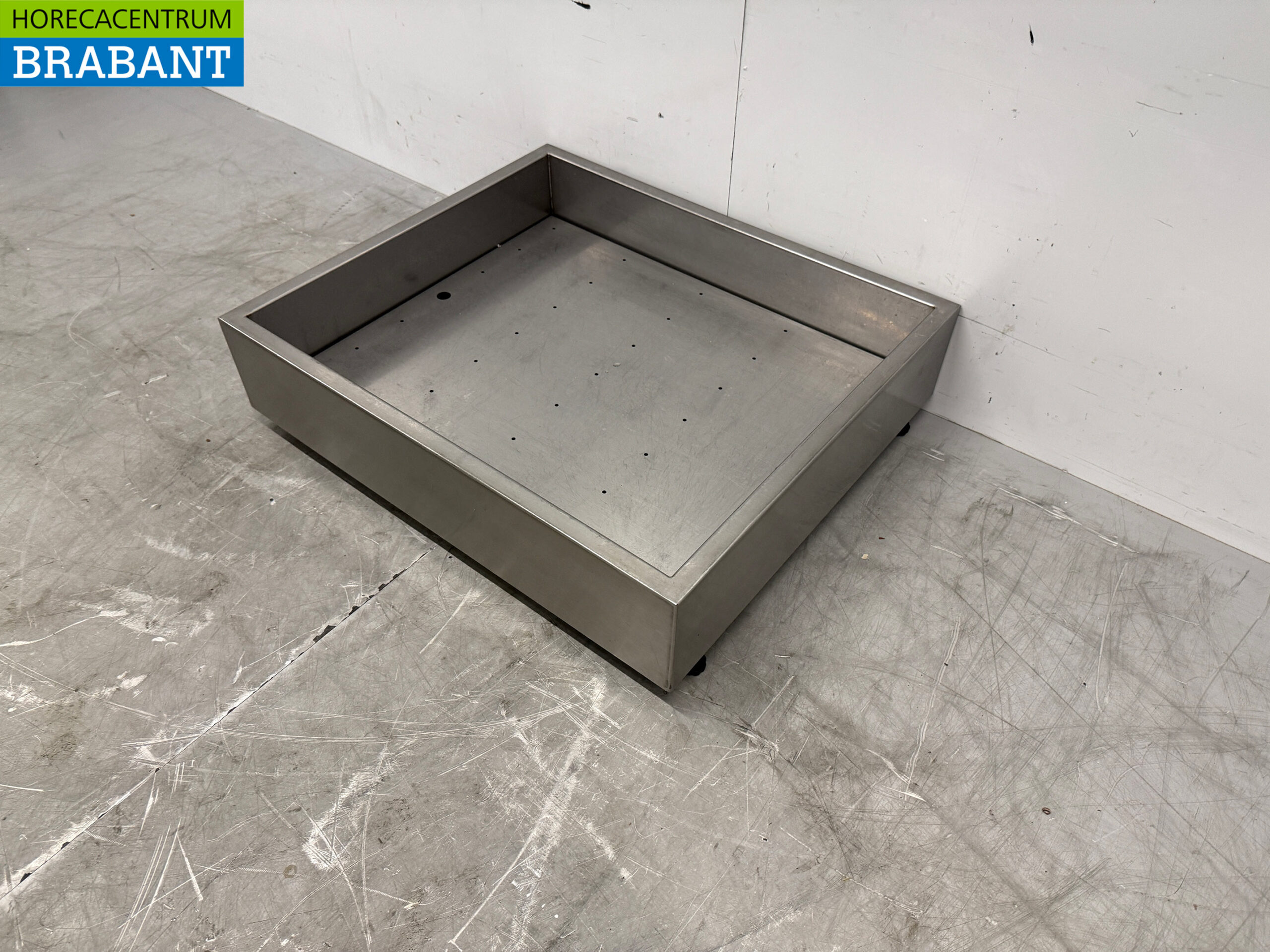 Edelstahl-Eisschale für Crushed Ice Shaved Ice 70 x 60 cm Horeca – Bild 2