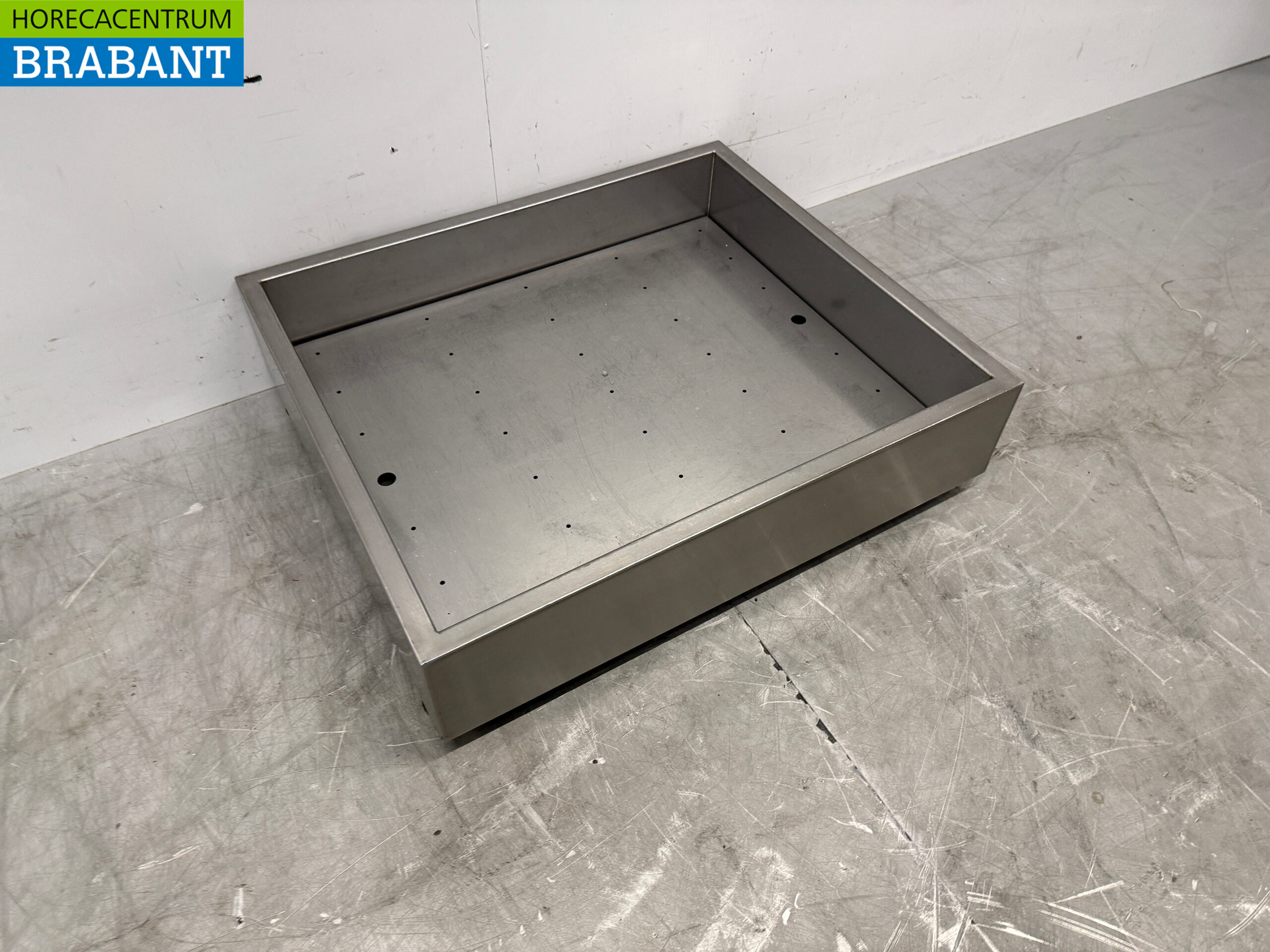 Edelstahl-Eisschale für Crushed Ice Shaved Ice 70 x 60 cm Horeca – Bild 3
