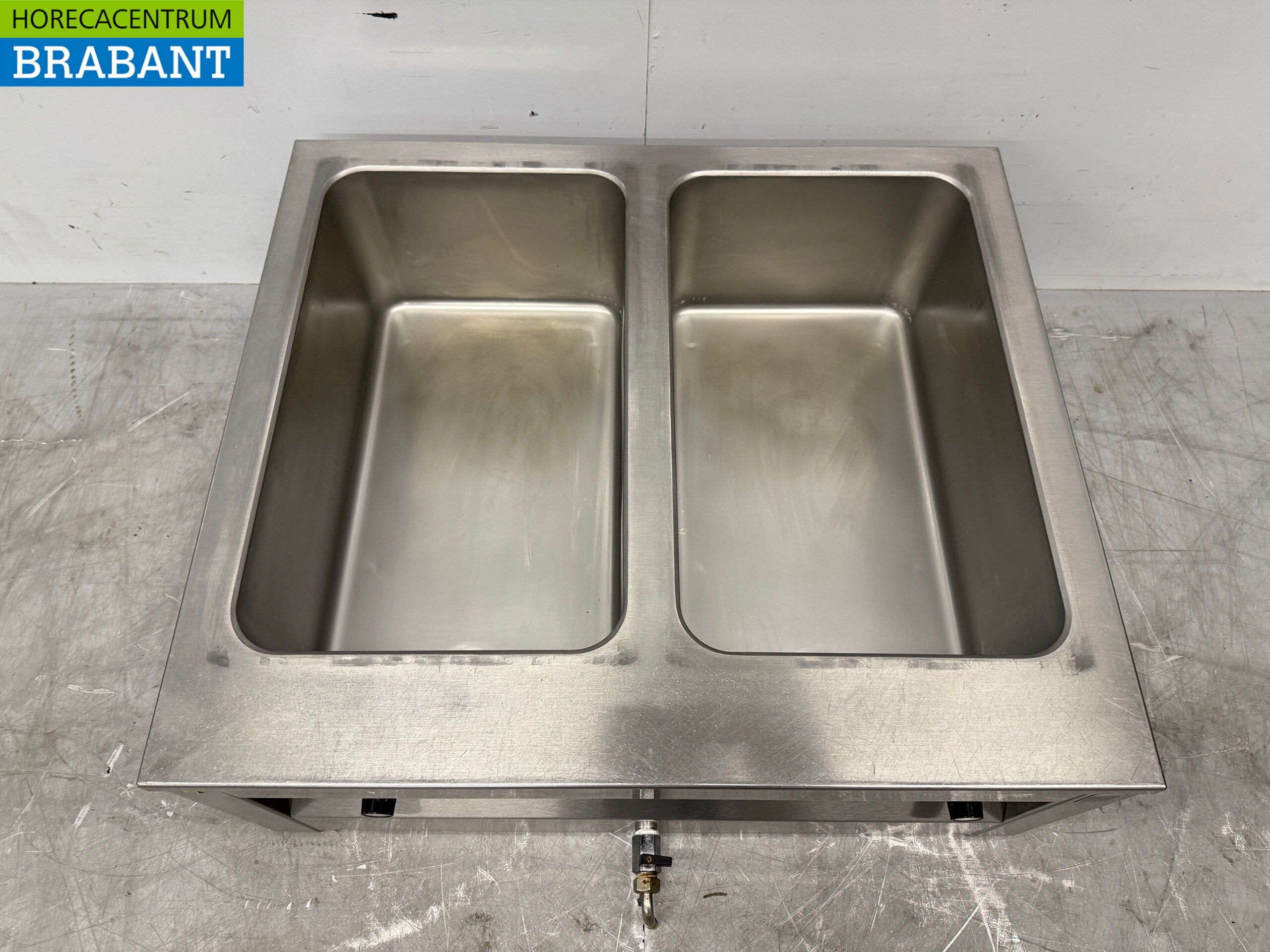 Max Pro Bain Marie aus Edelstahl 2 x 1/1 GN 74,5 cm 230V Horeca – Bild 4