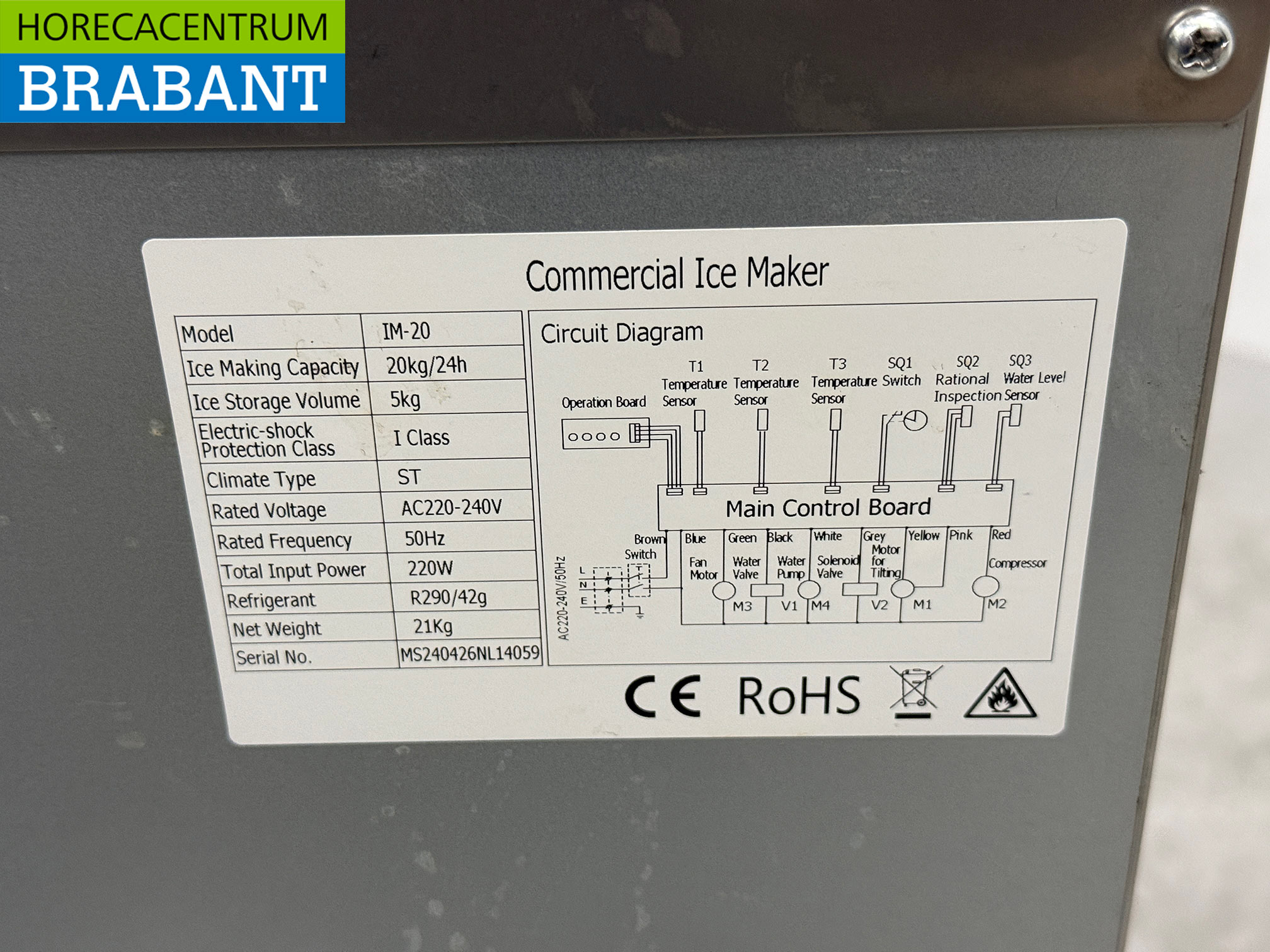 Eiswürfelmaschine aus Edelstahl 20 kg p/d Bunkerkapazität 5 kg 230V Horeca – Bild 6