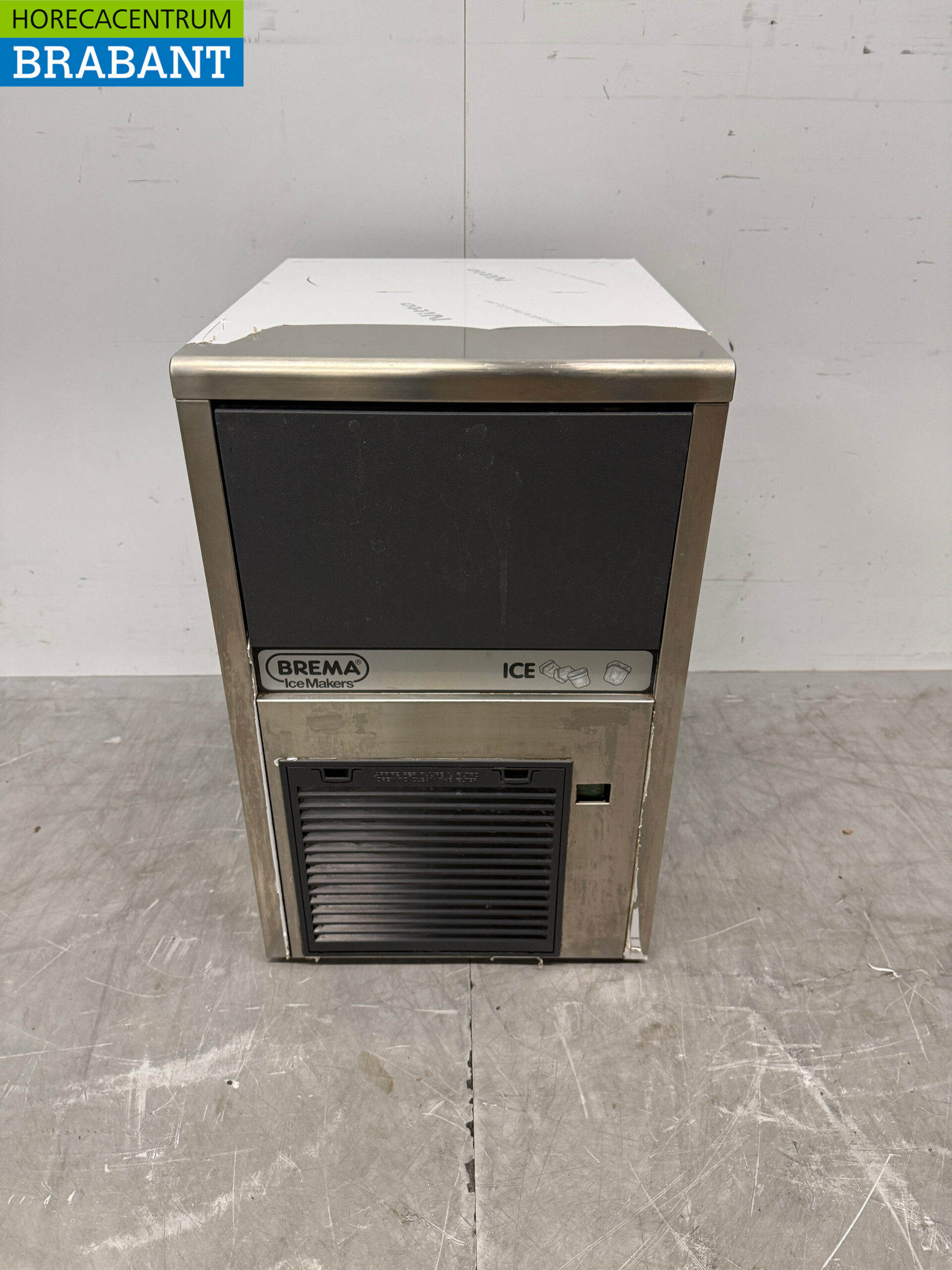 Brema Eiswürfelmaschine aus Edelstahl 26 kg pro Tag Bunkerkapazität 6 kg 230V Horeca