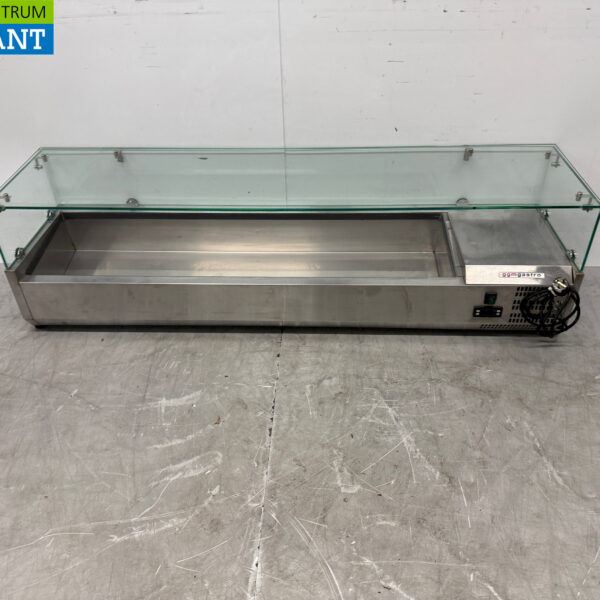 Edelstahl Saladiere Top Kühlvitrine 7 x 1/3 GN 160 cm 230V Horeca