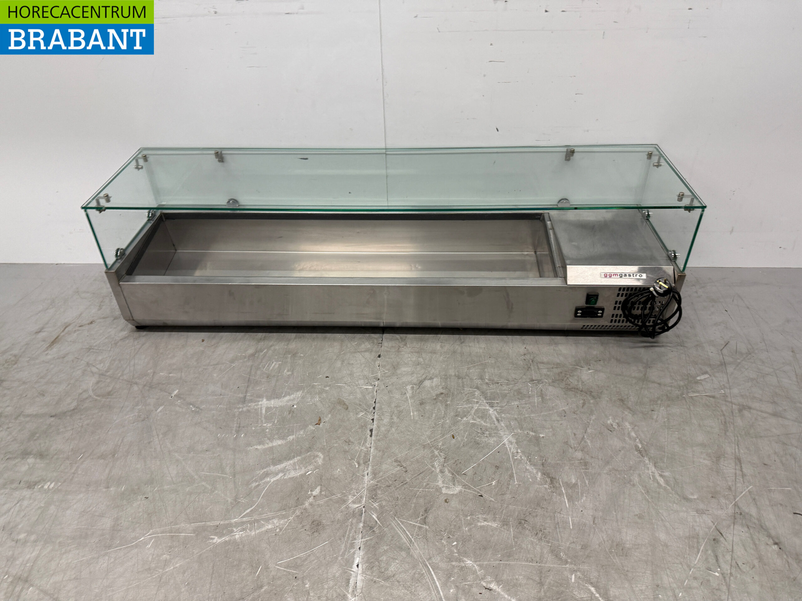 Edelstahl Saladiere Top Kühlvitrine 7 x 1/3 GN 160 cm 230V Horeca