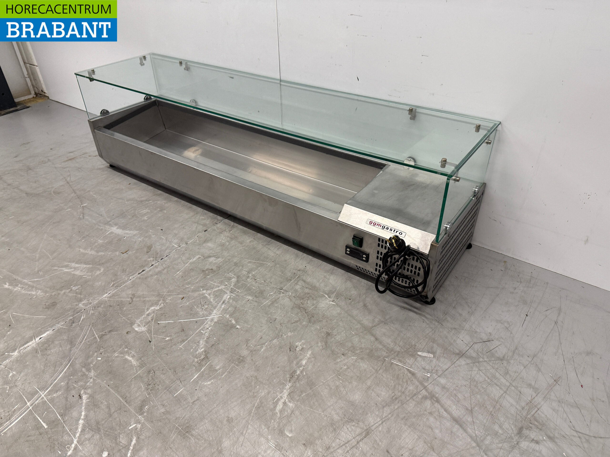 Edelstahl Saladiere Top Kühlvitrine 7 x 1/3 GN 160 cm 230V Horeca – Bild 2