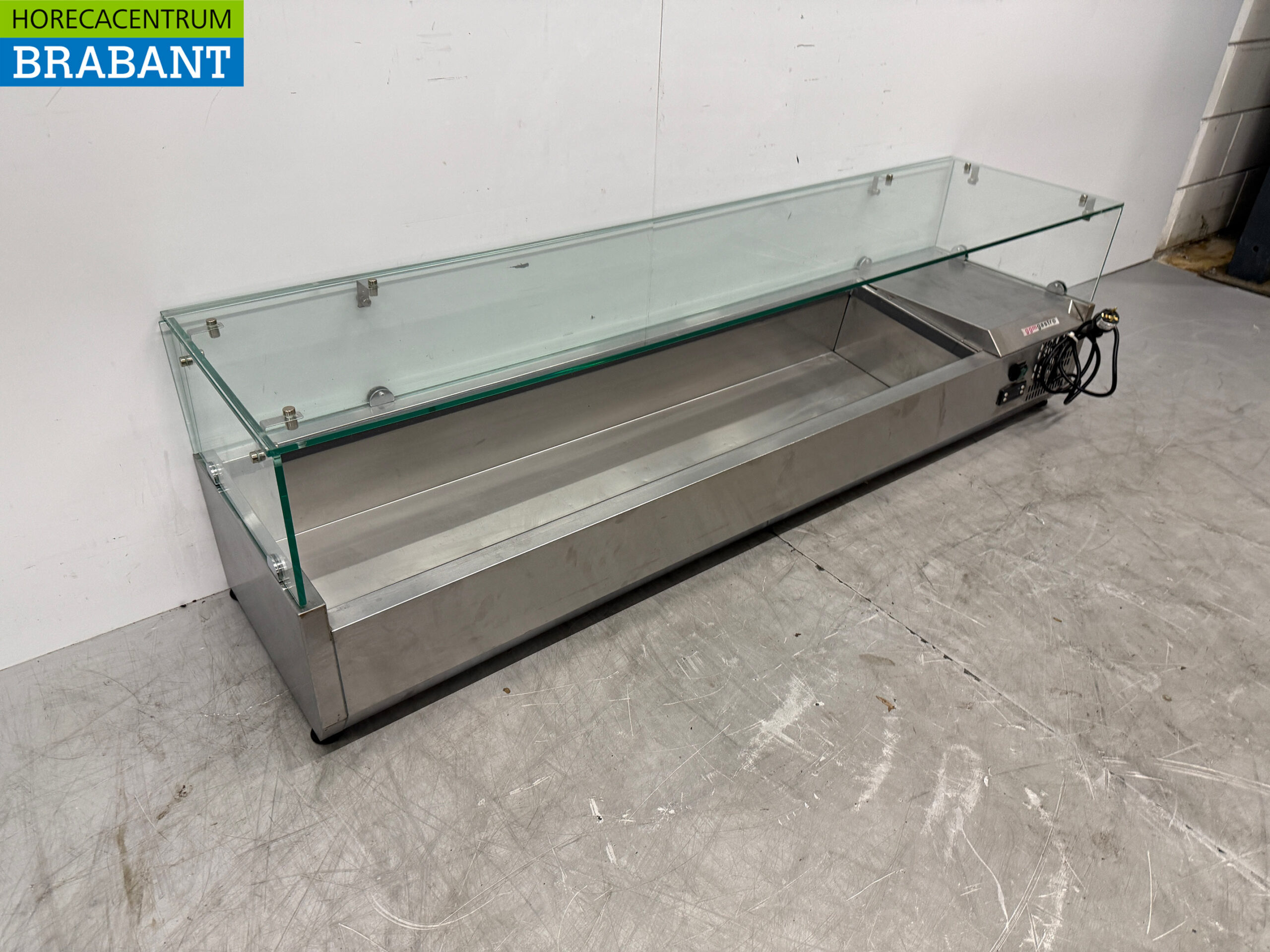 Edelstahl Saladiere Top Kühlvitrine 7 x 1/3 GN 160 cm 230V Horeca – Bild 3