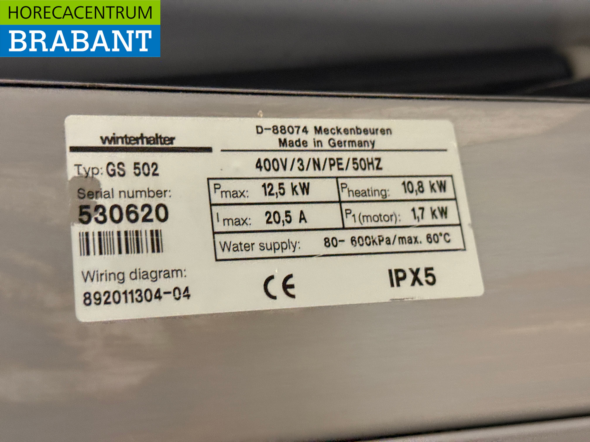 Edelstahl Winterhalter GS502 Durchschubspülmaschine mit Ablaufpumpe und Seifenpumpen 400V Horeca – Bild 6