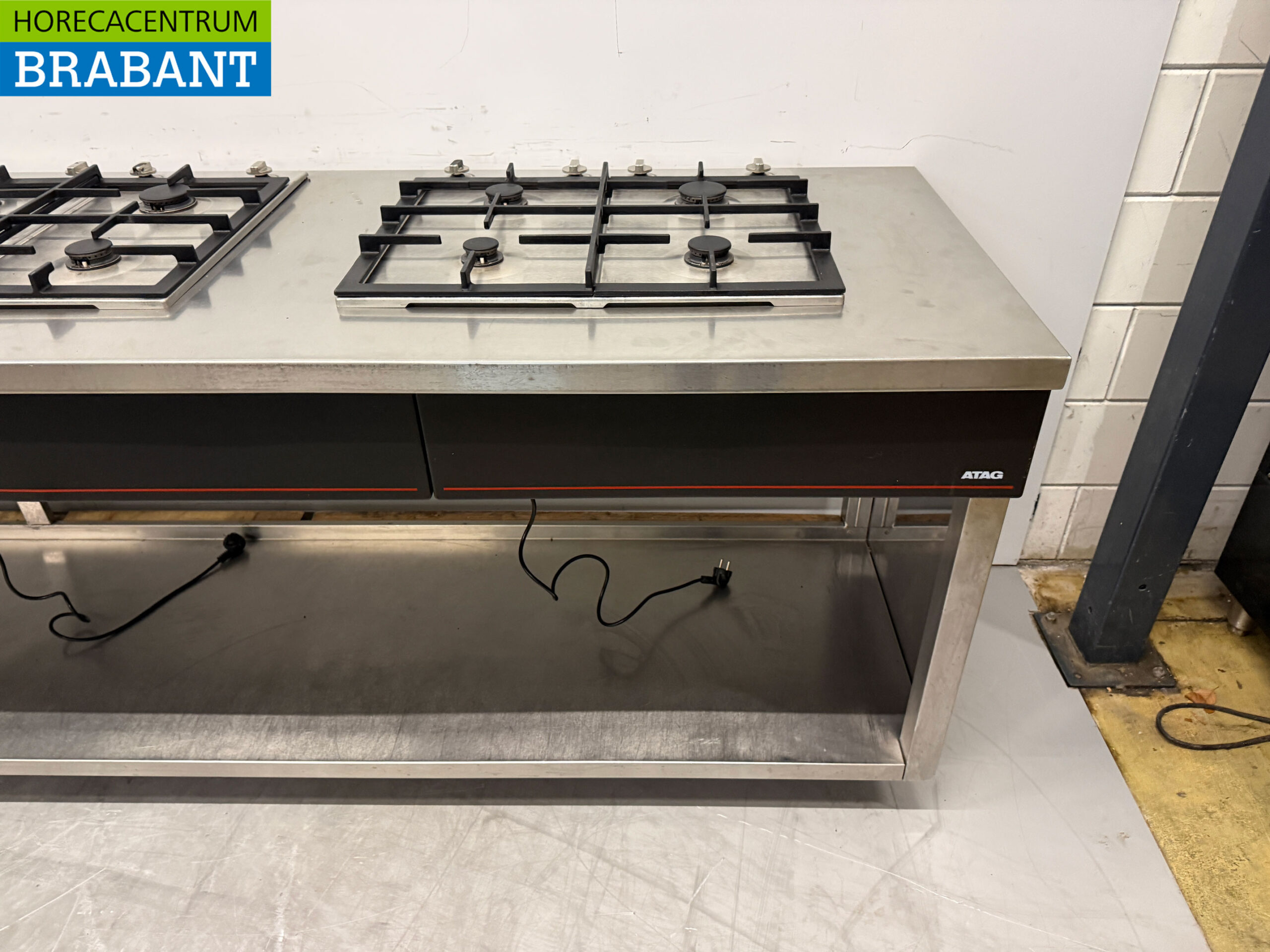 Atag 4 x 4 Brenner Gasherd 340 cm Horeca aus Edelstahl – Bild 5