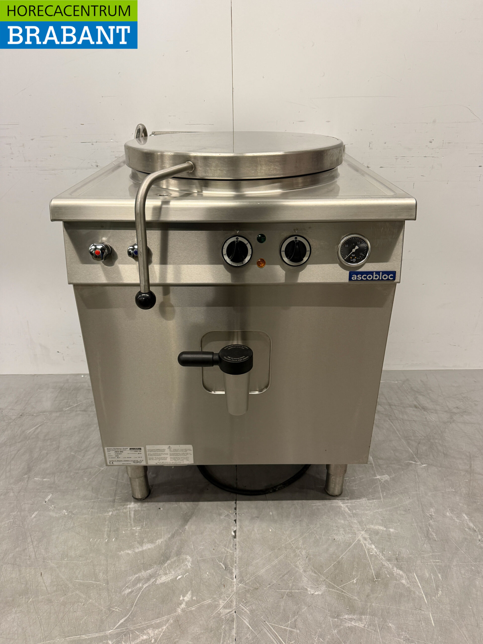Edelstahl Ascobloc 64 Liter 70 cm 400V Horeca