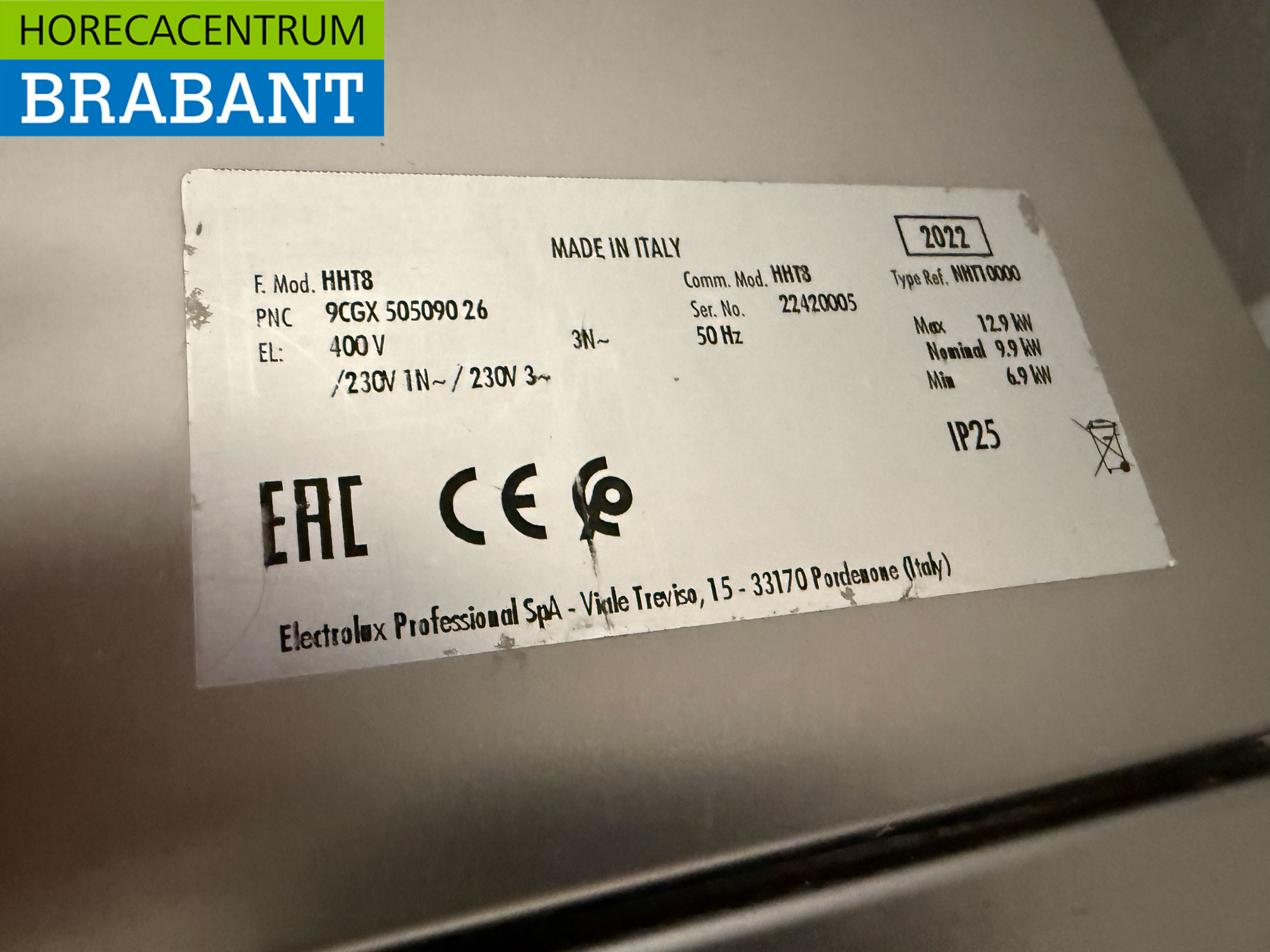 Edelstahl-Geschirrspüler Zanussi HHT8 Sliding 400V Catering – Bild 7