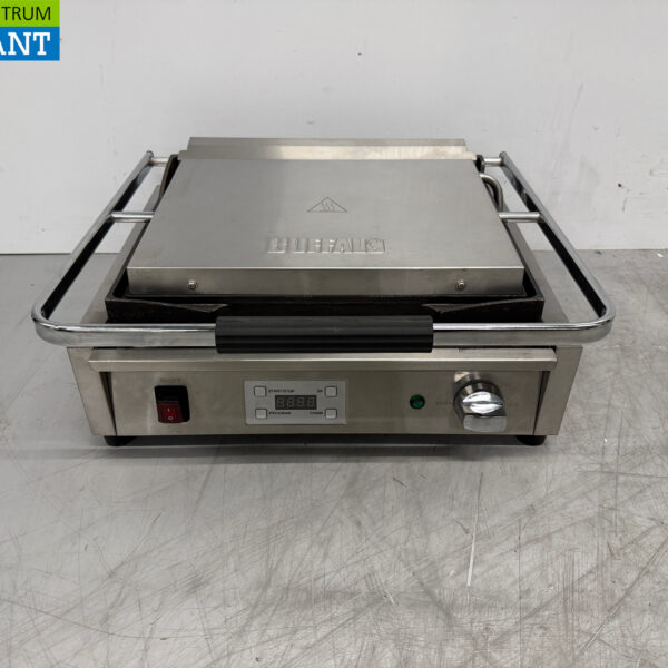 Edelstahl Buffalo Paninigrill Smooth/Glad 47 cm 230V Horeca