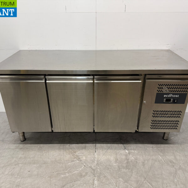 Ecofrost gekühlte Werkbank aus Edelstahl 3 Türen 179,5 cm 230V Horeca