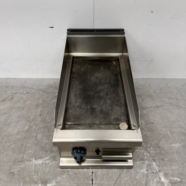 RVS Alpeninox Glatte Backform Grillplatte 35 cm GAS Horeca