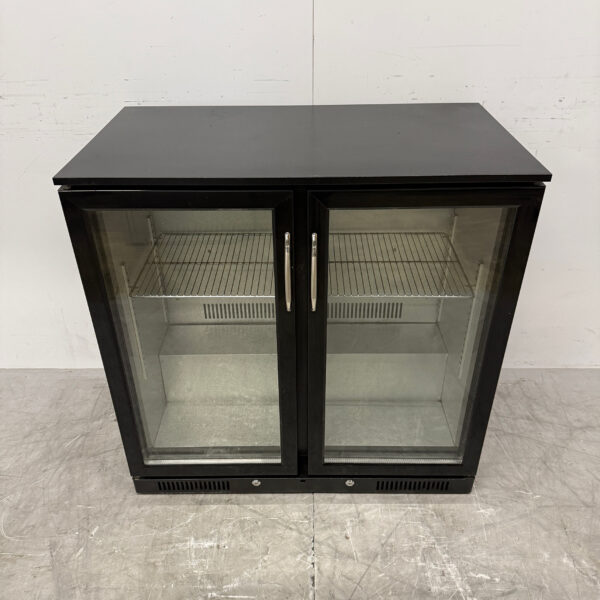 Bar-Kühlschrank 2 Glas-Falttüren 90 cm 230V Horeca