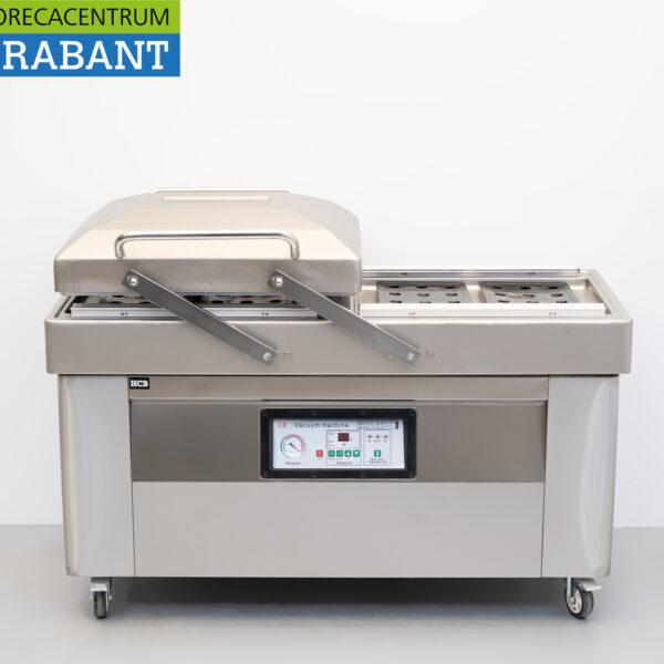 HCB Edelstahl Vakuummaschine Vakuumiermaschine Doppelkammer 600 mm 230V Horeca