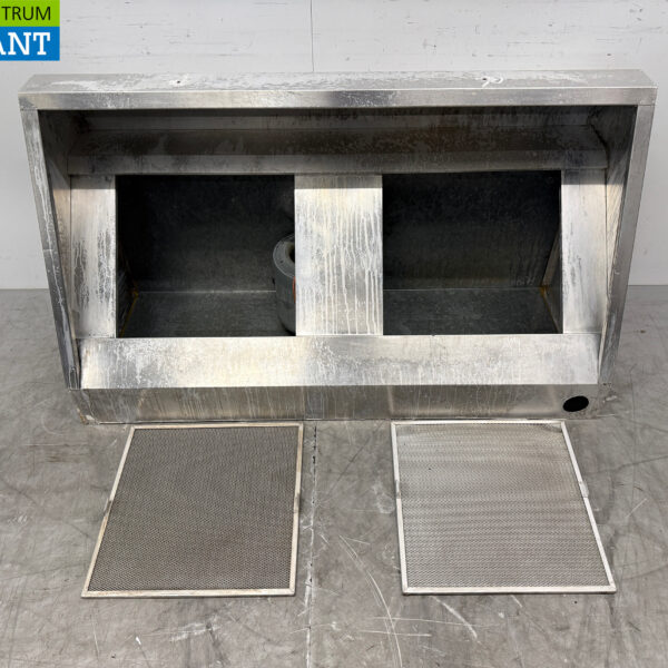 Aluminium Dunstabzugshaube mit Motor geneigt Modell 150 cm 230V Horeca