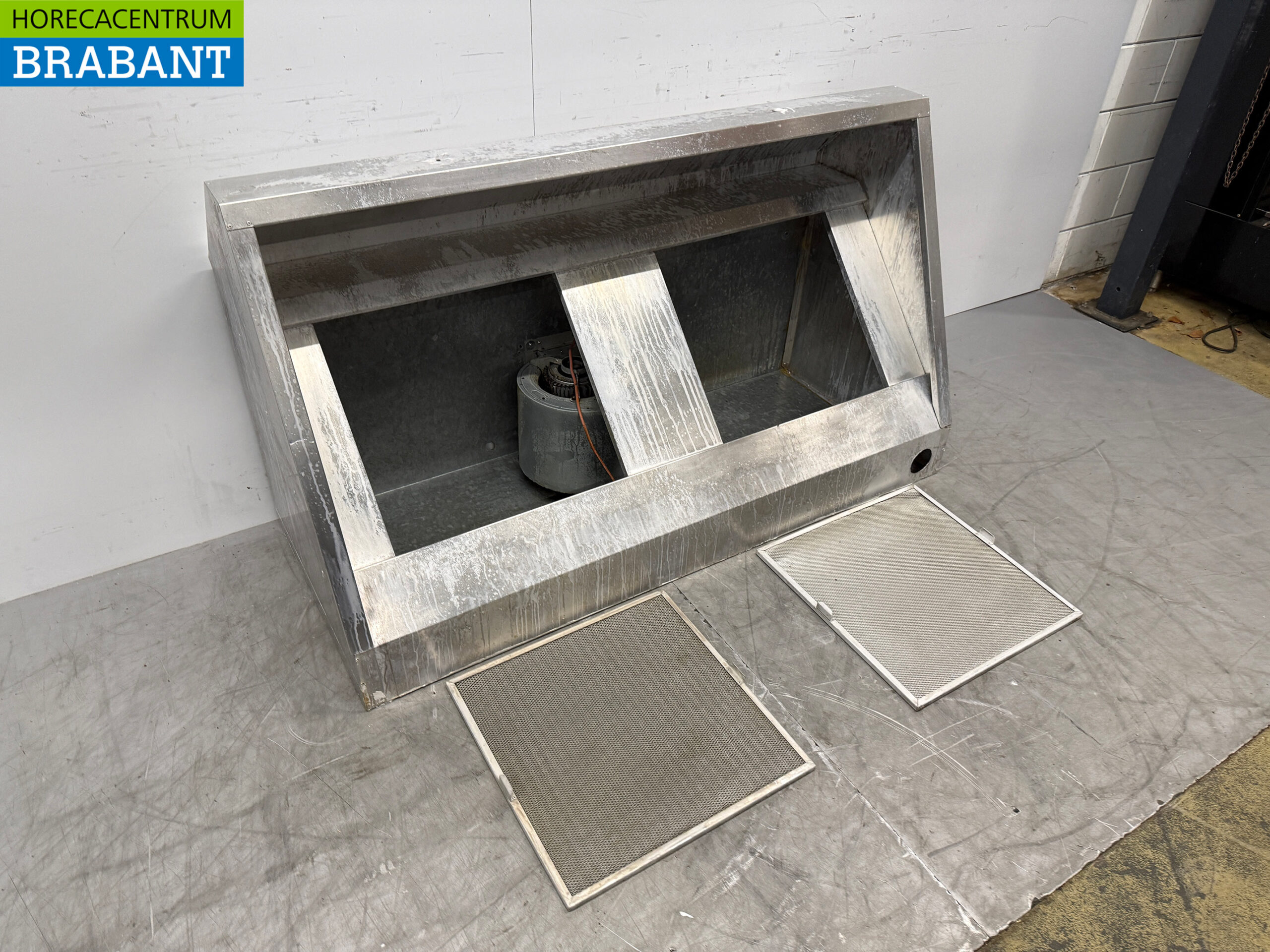 Aluminium Dunstabzugshaube mit Motor geneigt Modell 150 cm 230V Horeca – Bild 3