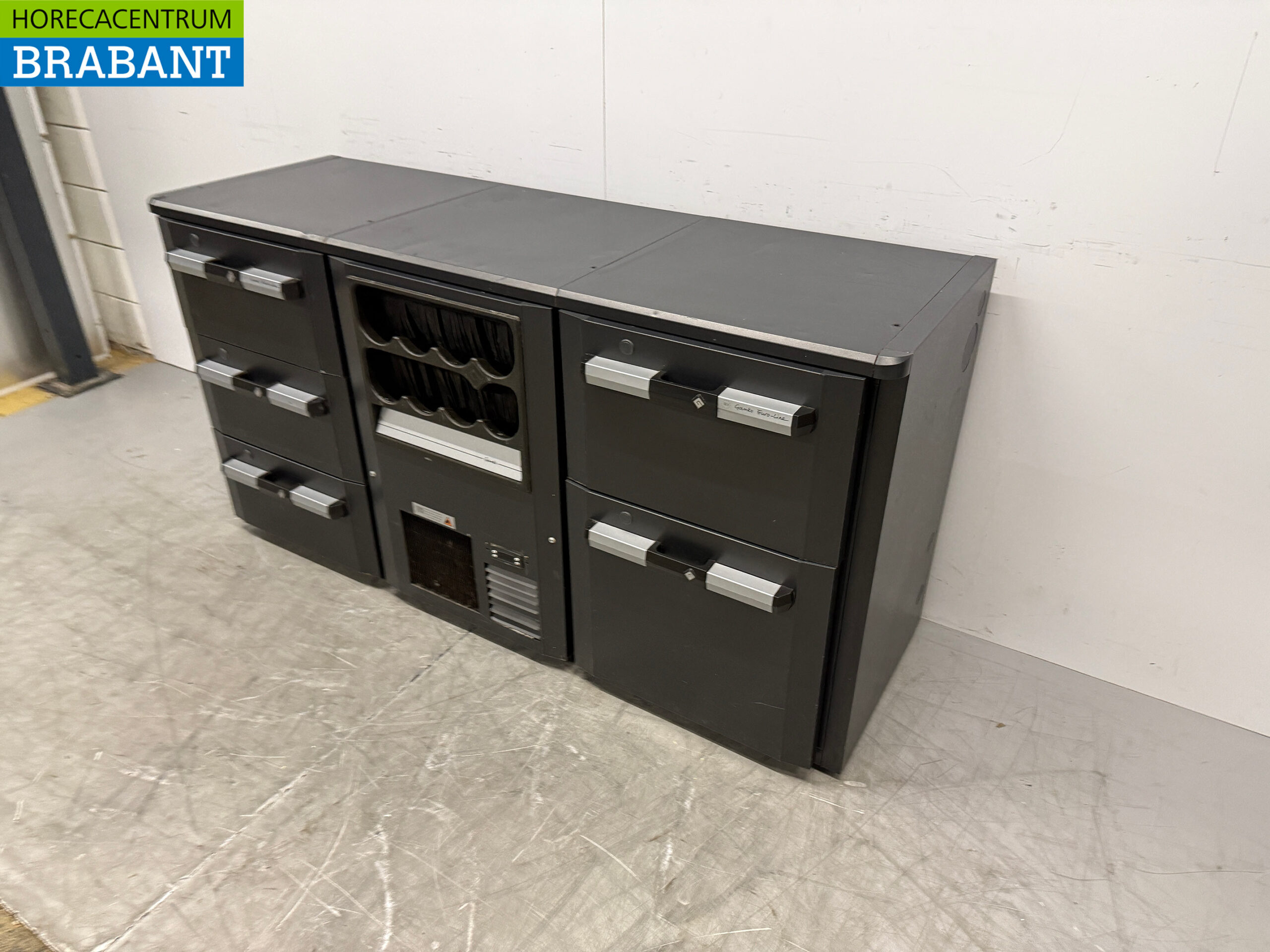 Gamko Bar-Kühlschrank mit Flaschennest und 5 Schubladen 170,5 cm 230V Horeca – Bild 2