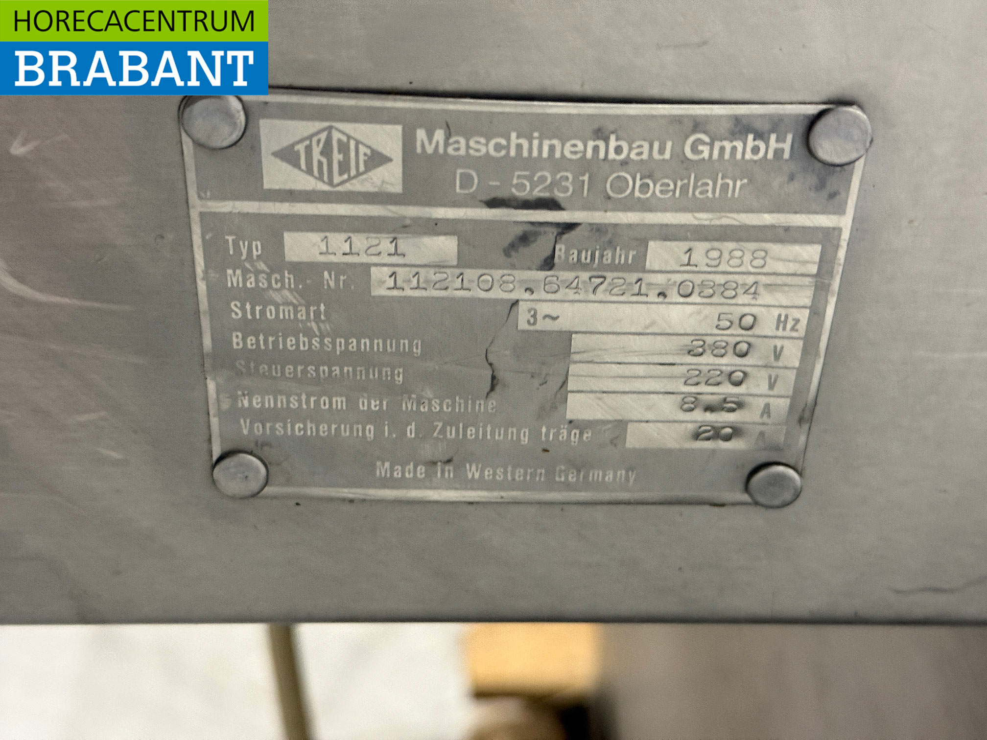 Edelstahl Treif 1121 Horizontale Schneidemaschine 400V Horeca – Bild 10