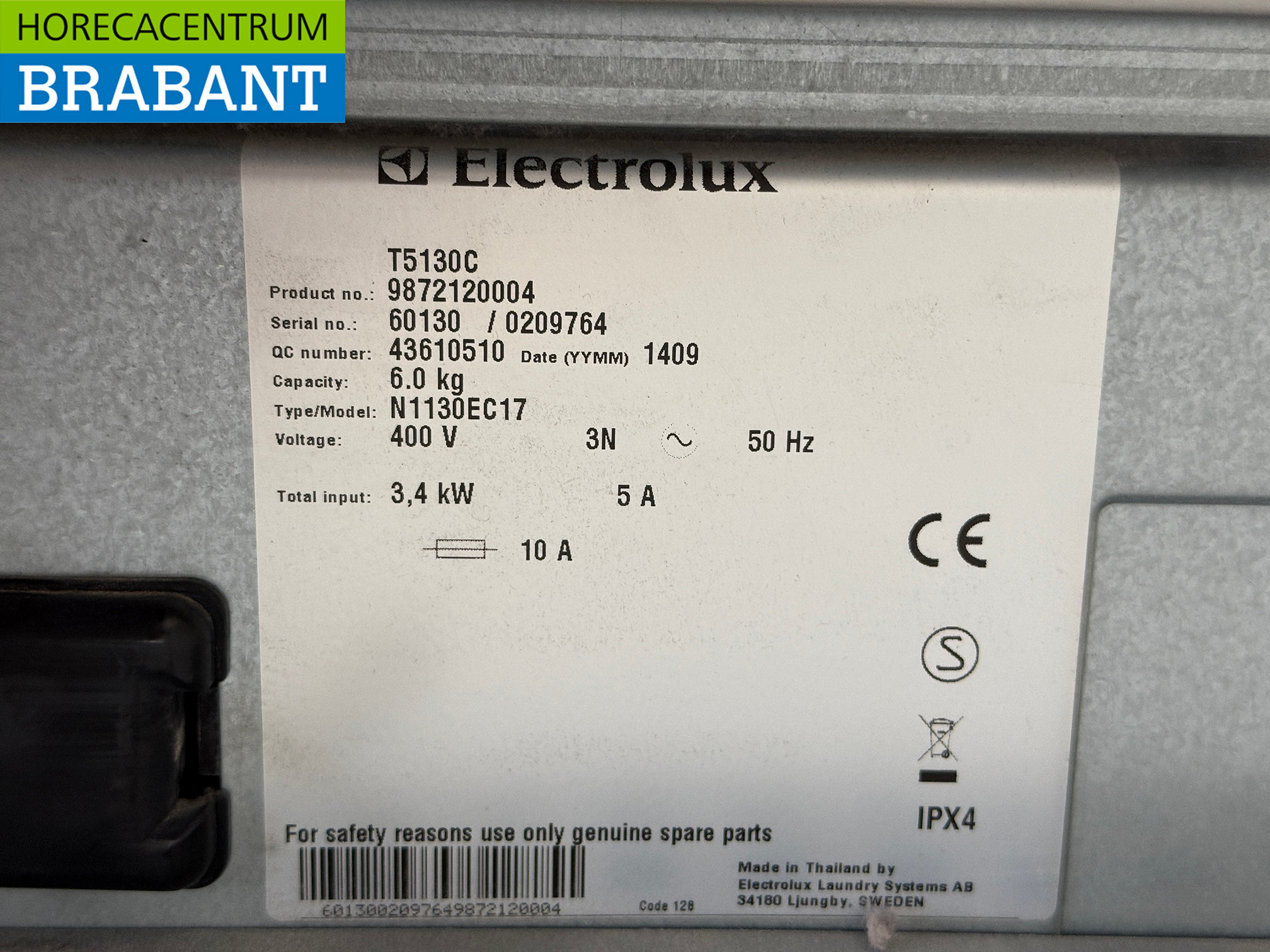 Electrolux T5130C Wäschetrockner Trockner 6 kg 400V Horeca – Bild 6