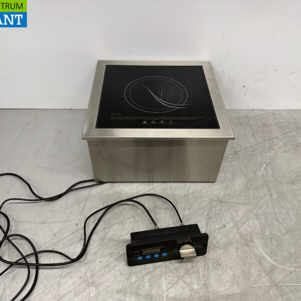 Edelstahl Einbau-Induktionskochfeld 1 Brenner 3,5 kW 230V Horeca
