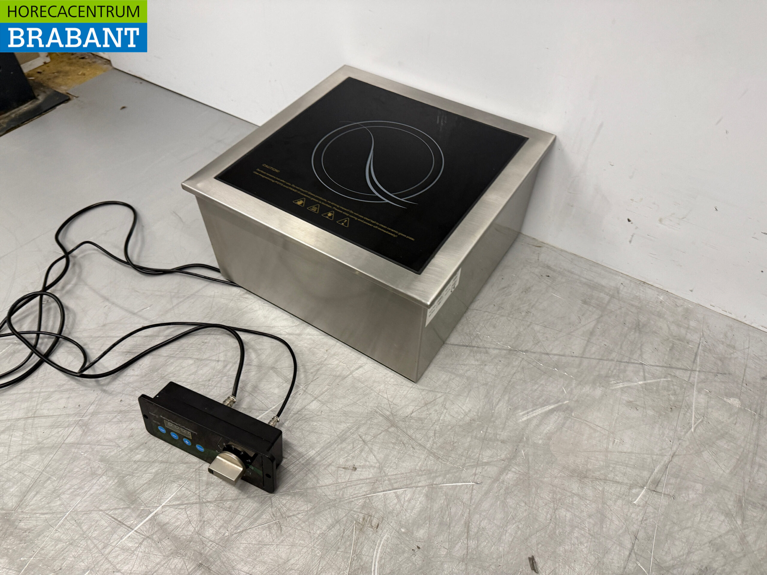 Edelstahl Einbau-Induktionskochfeld 1 Brenner 3,5 kW 230V Horeca – Bild 2