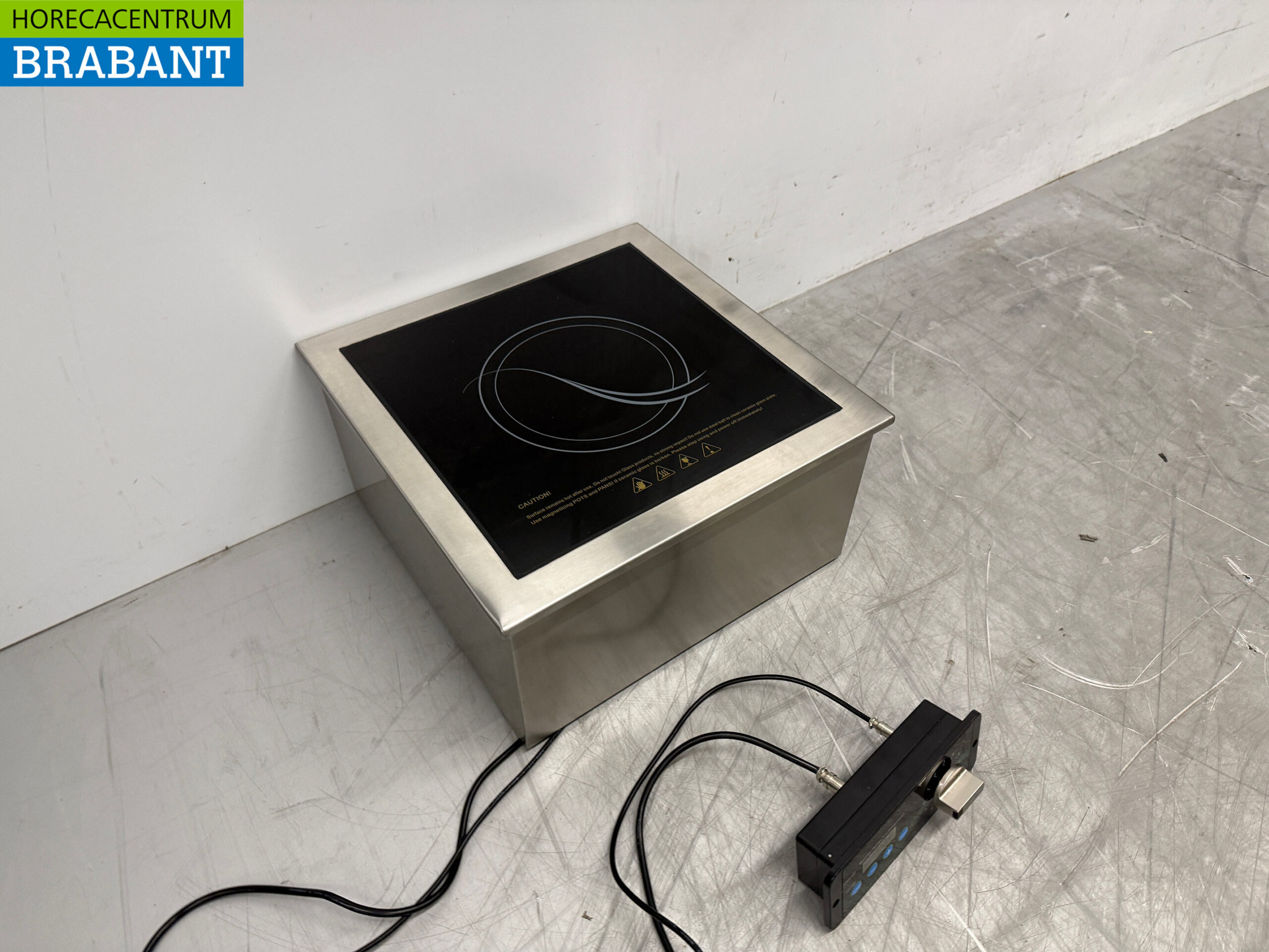 Edelstahl Einbau-Induktionskochfeld 1 Brenner 3,5 kW 230V Horeca – Bild 3