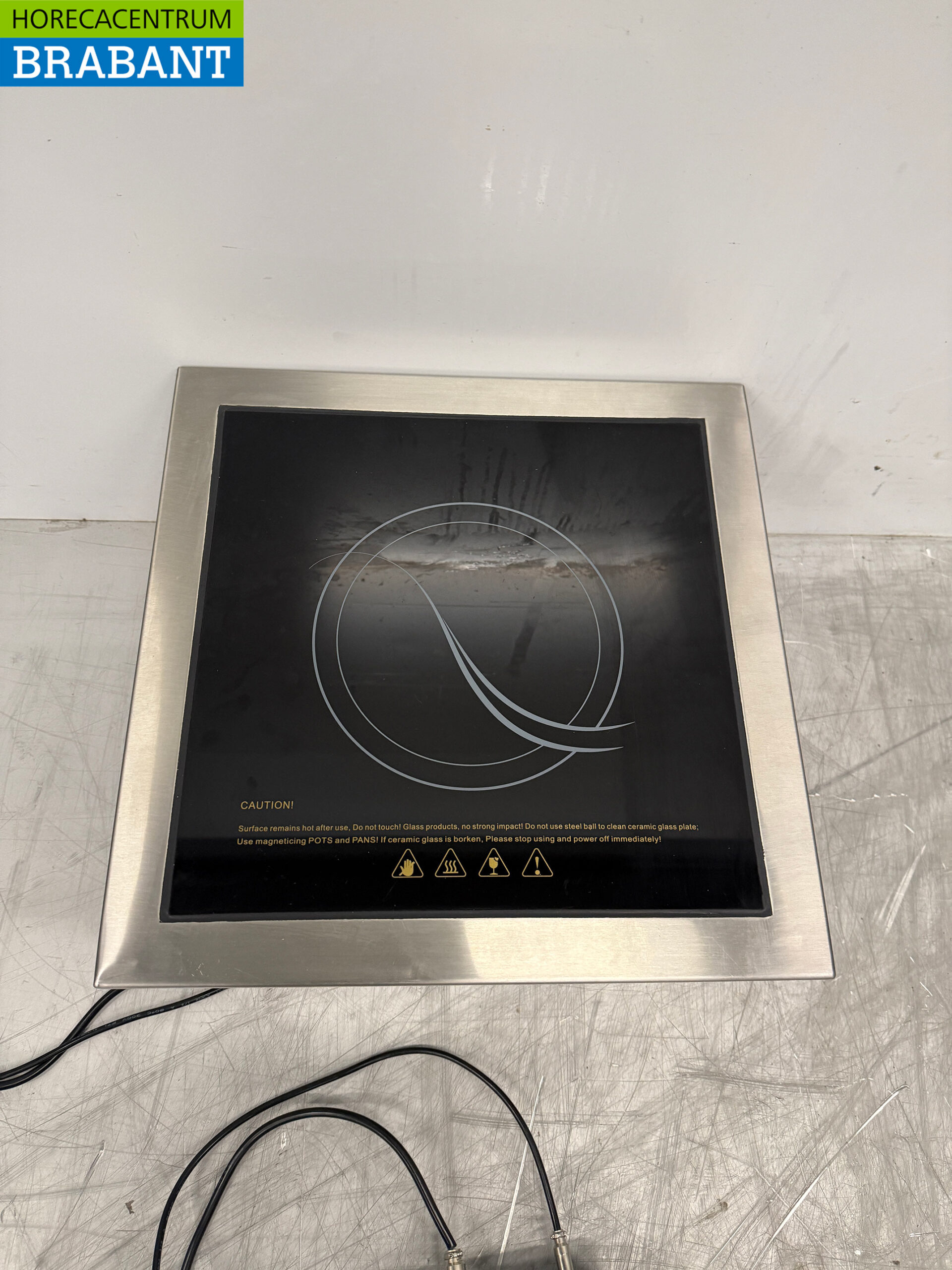 Edelstahl Einbau-Induktionskochfeld 1 Brenner 3,5 kW 230V Horeca – Bild 4