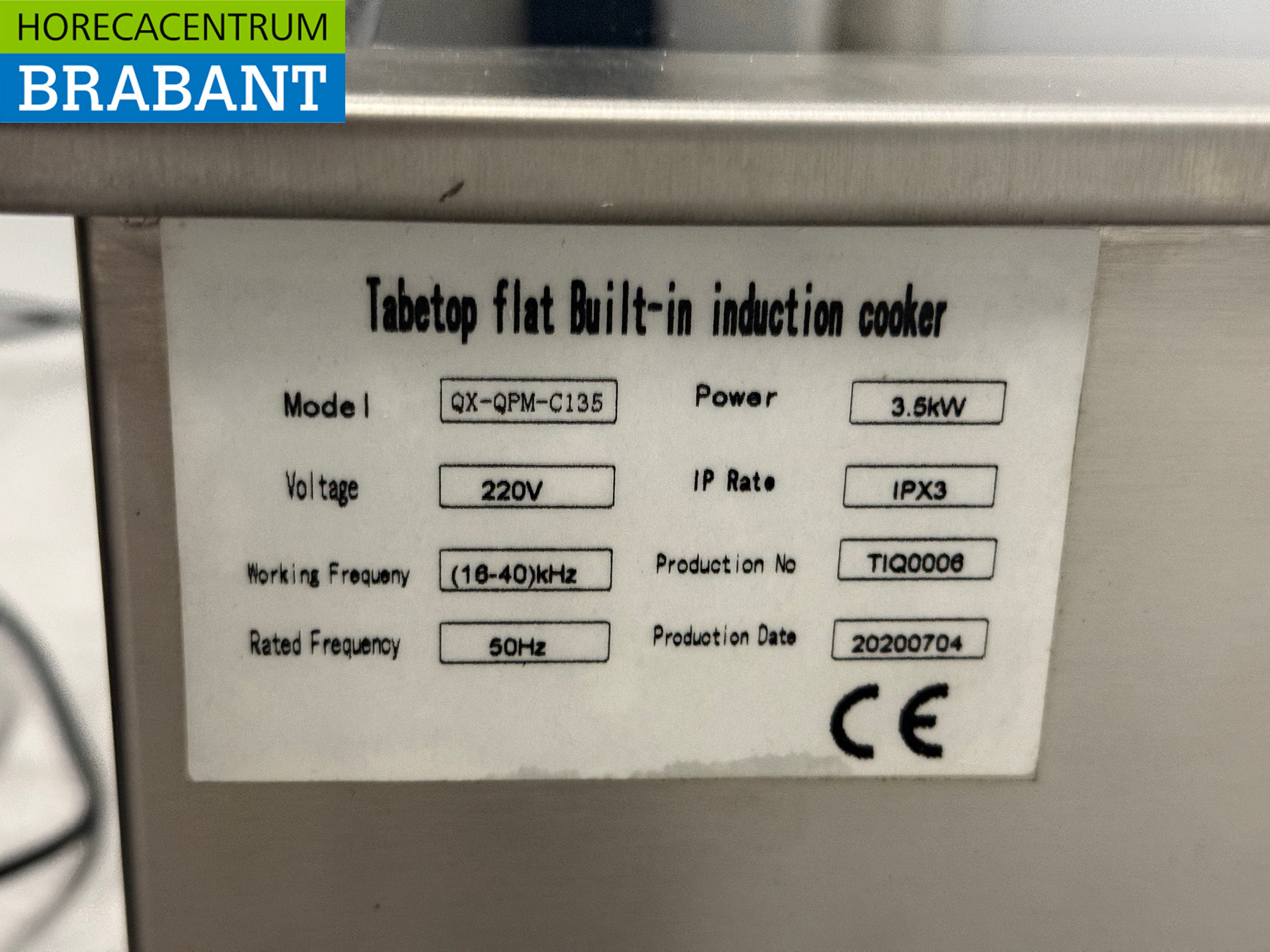 Edelstahl Einbau-Induktionskochfeld 1 Brenner 3,5 kW 230V Horeca – Bild 6