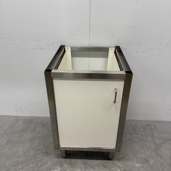 Sockel aus Edelstahl mit 1 Falttür 53,5 x 57,5 x 86,5 cm Catering