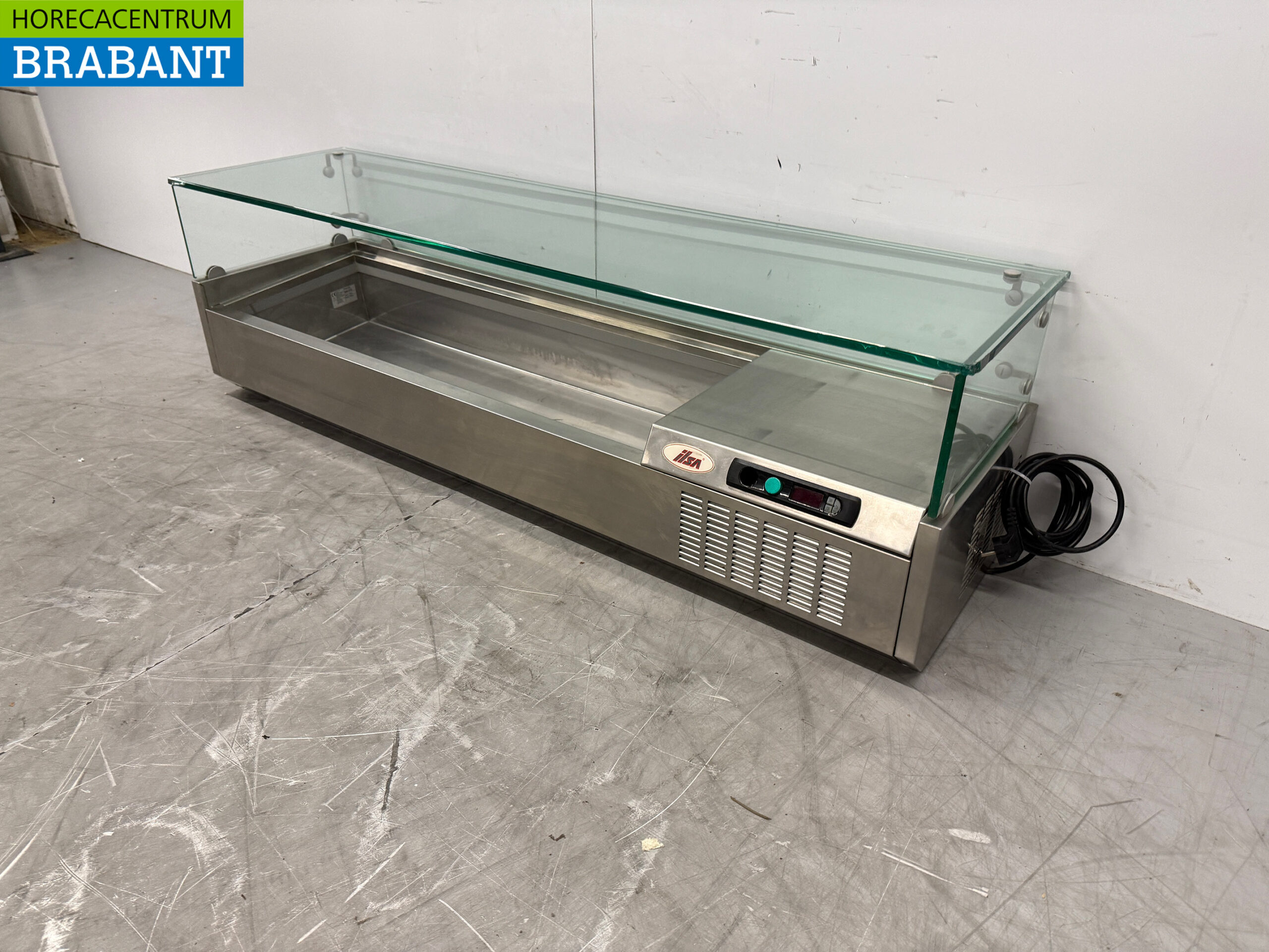 Edelstahl Ilsa Thekenvitrine Thekenvitrine saladière 6 x 1/3 140 cm 230V Horeca – Bild 2