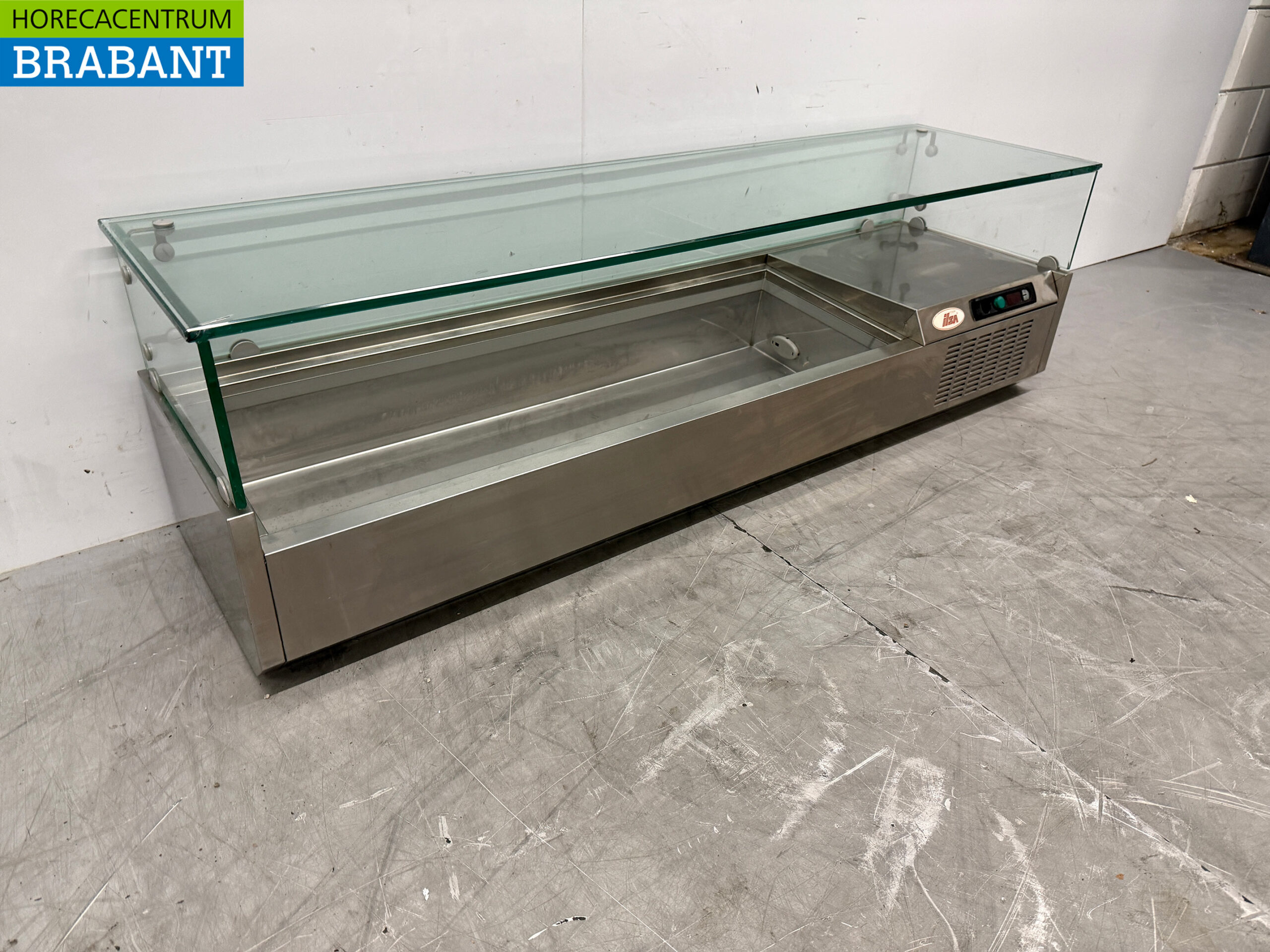 Edelstahl Ilsa Thekenvitrine Thekenvitrine saladière 6 x 1/3 140 cm 230V Horeca – Bild 3