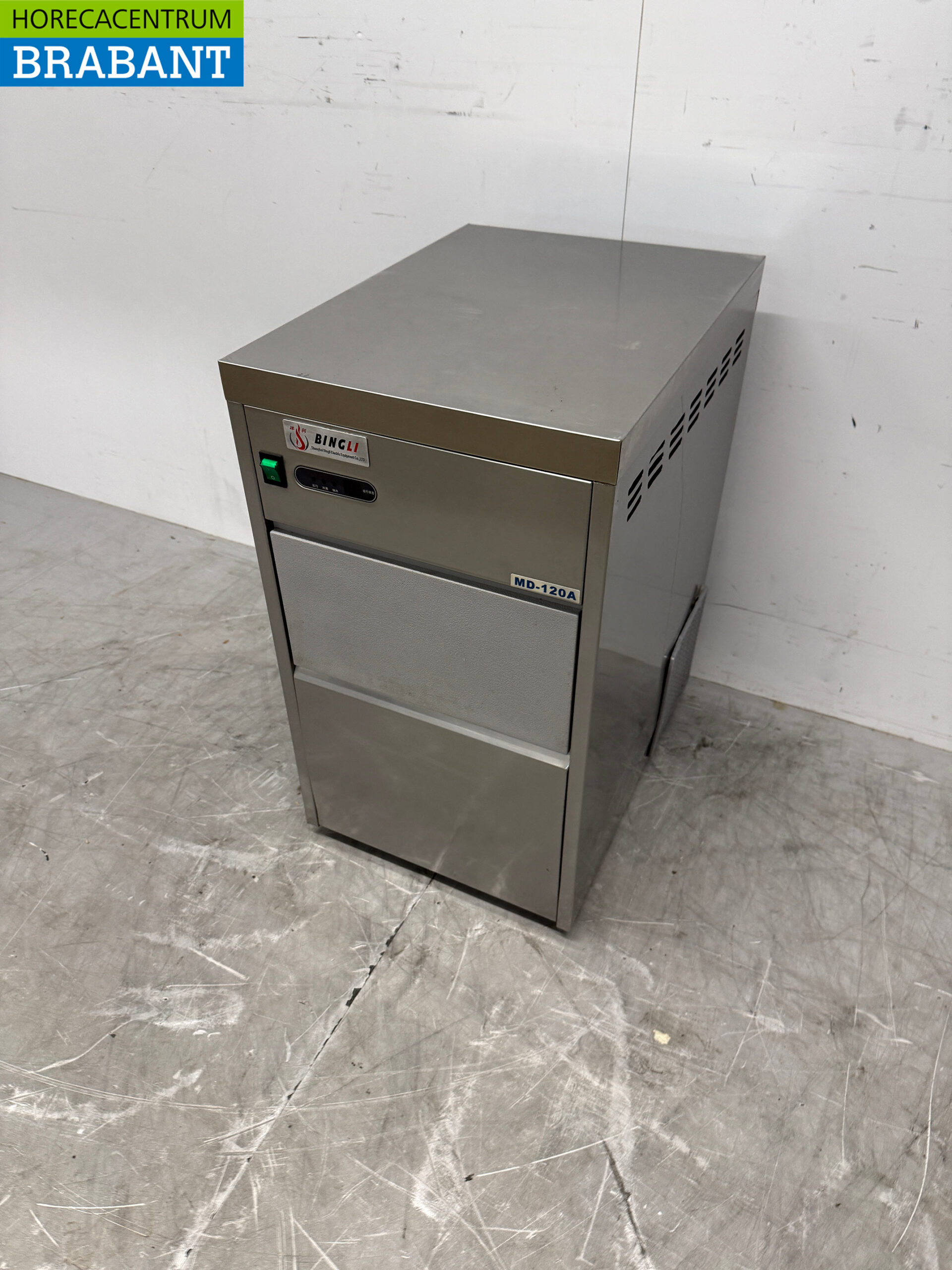 Edelstahl Peeling-Eismaschine 20 kg p/d 230V Horeca – Bild 2