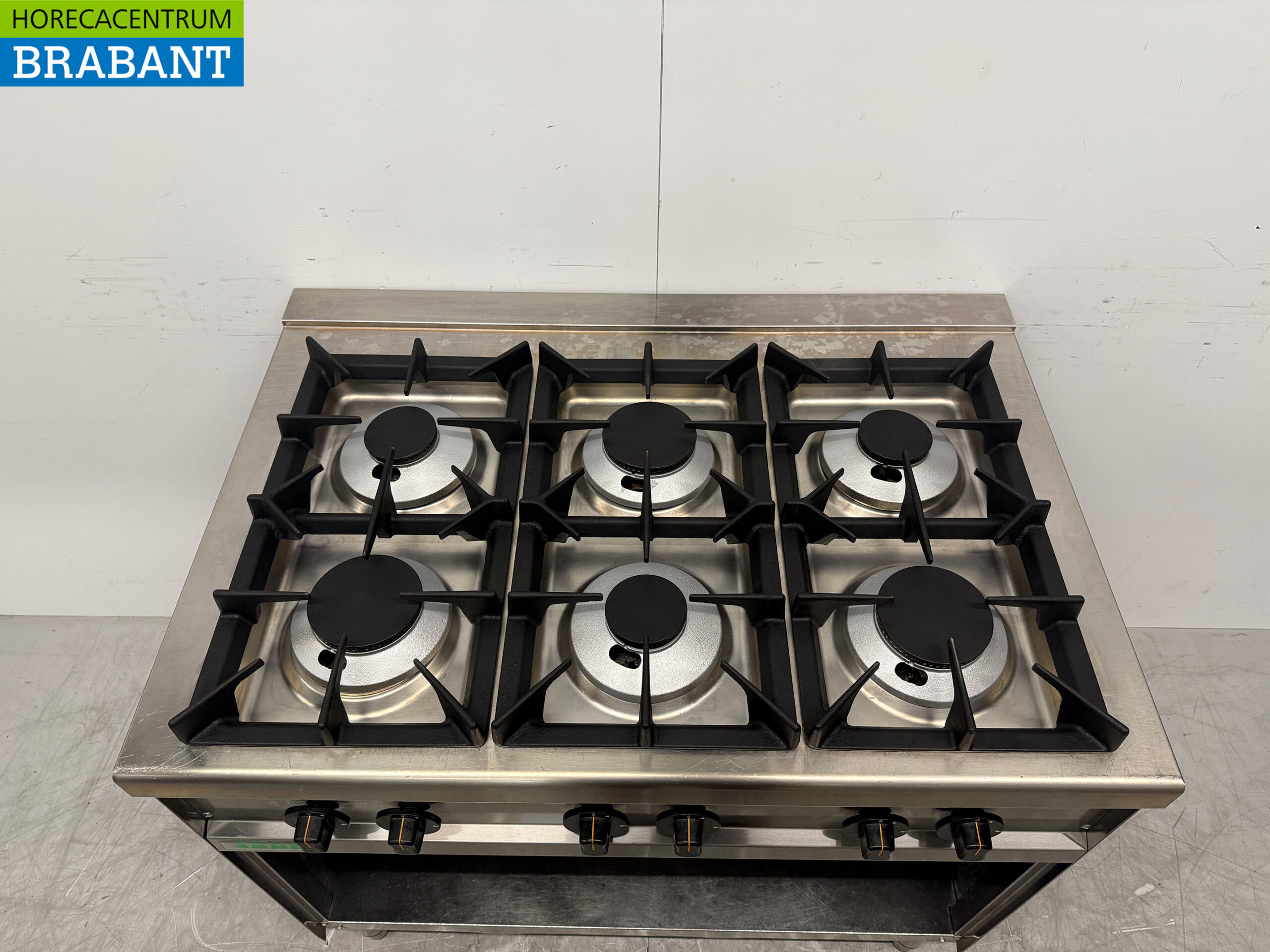 Emme 6-Flammen-Herd aus Edelstahl 100 cm GAS Horeca – Bild 4